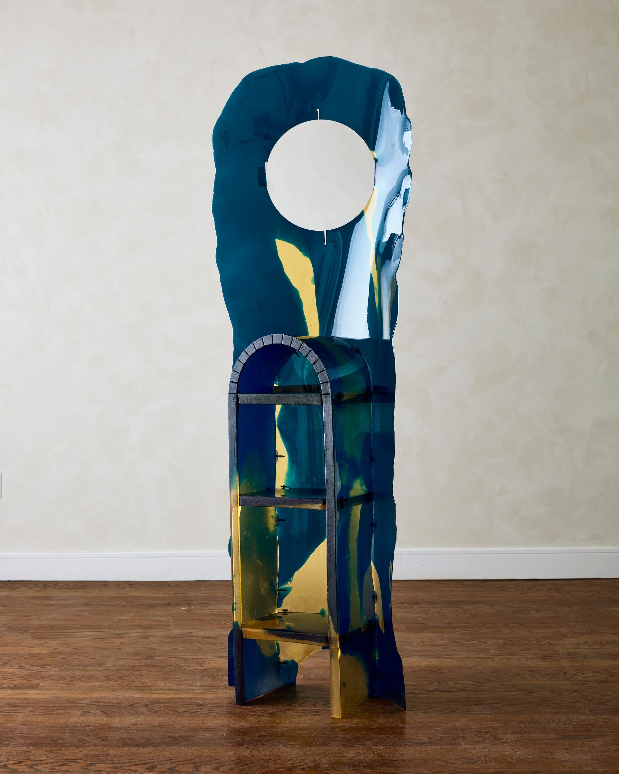 Sculptural Book Case titled 'Nobody's Guard' by Gaetano Pesce