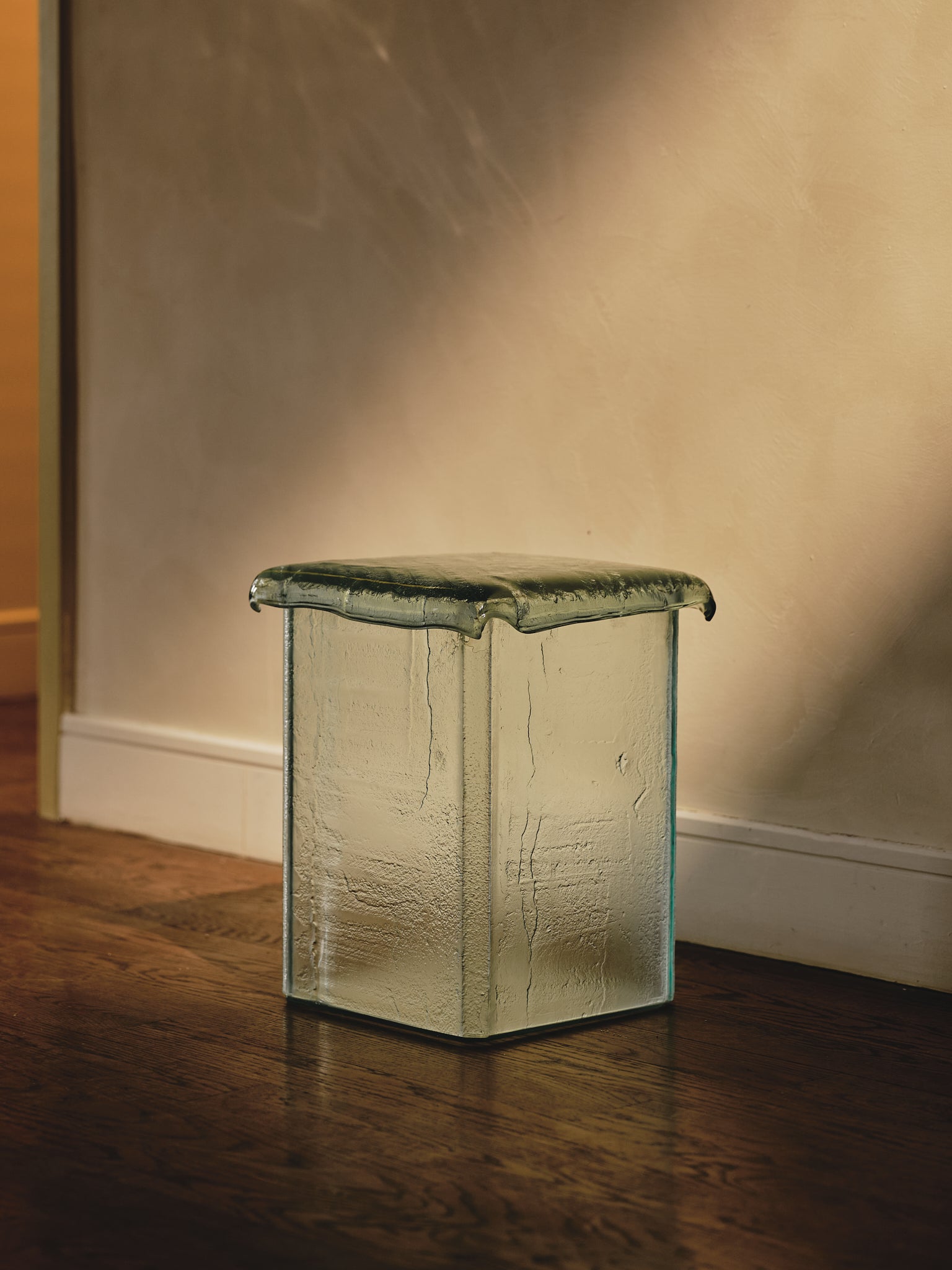 Melting Glass Side Table