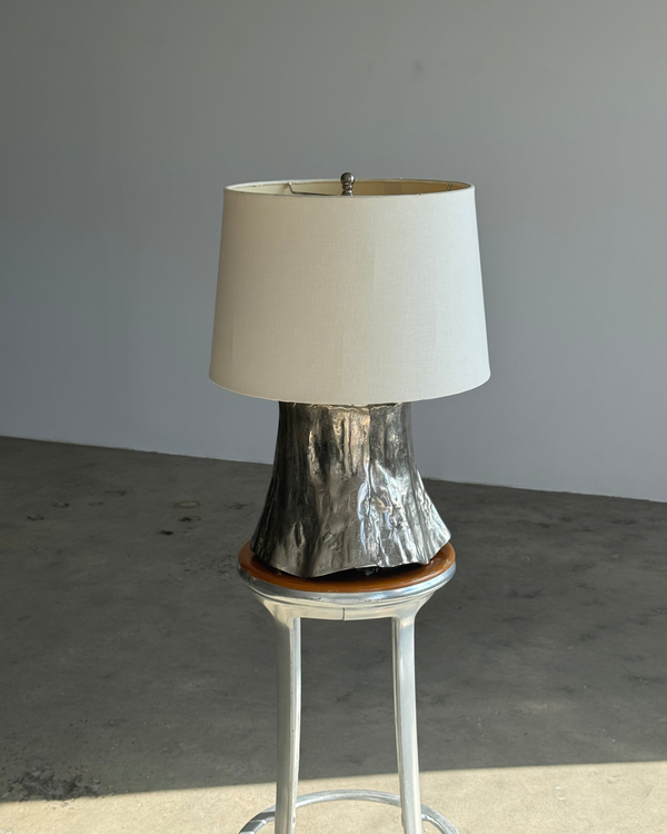 Sculptural Organic Metal Table Lamp