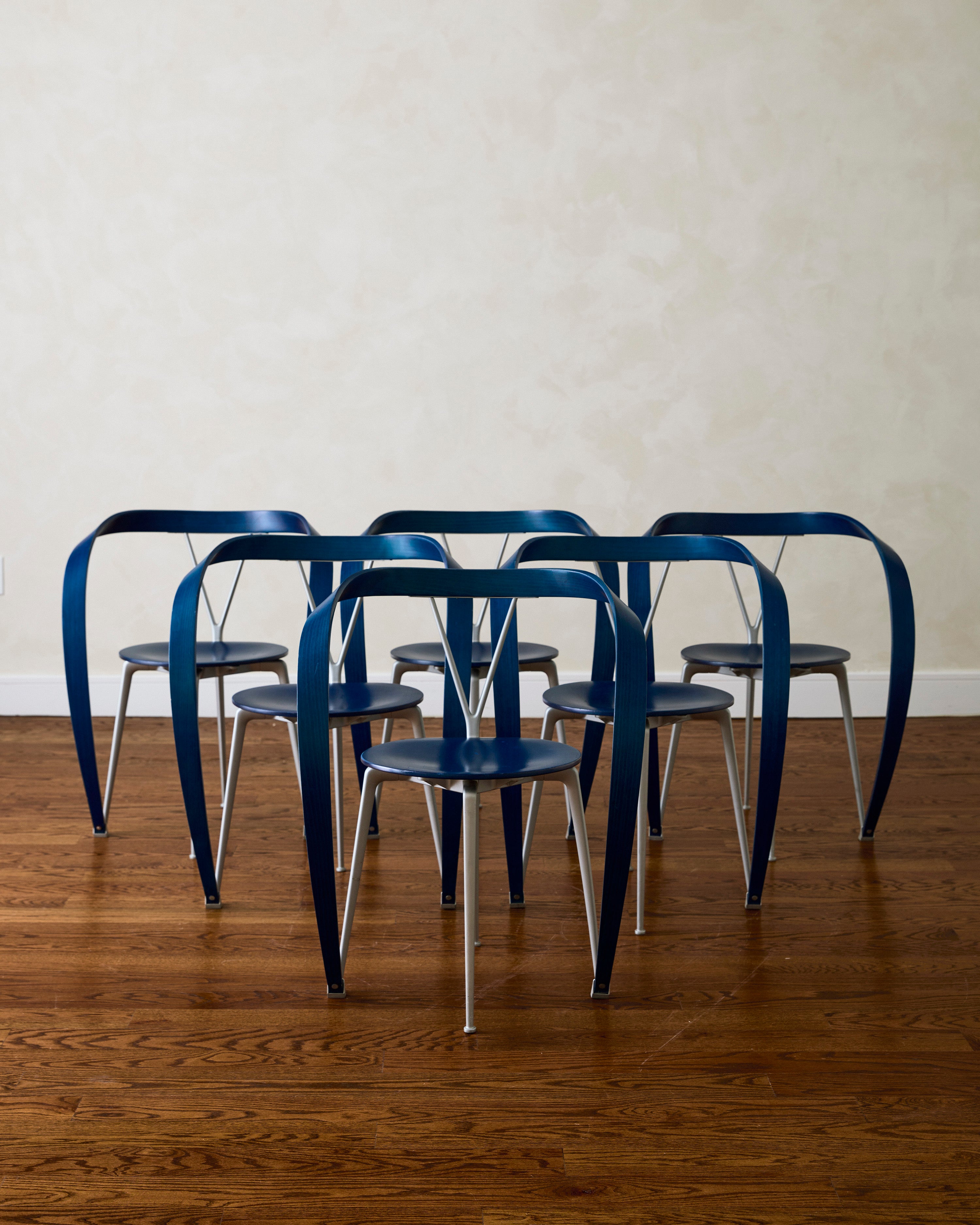 Reverse' Dining chairs set of 6 | Shop vintage furniture | NYC – kalei
