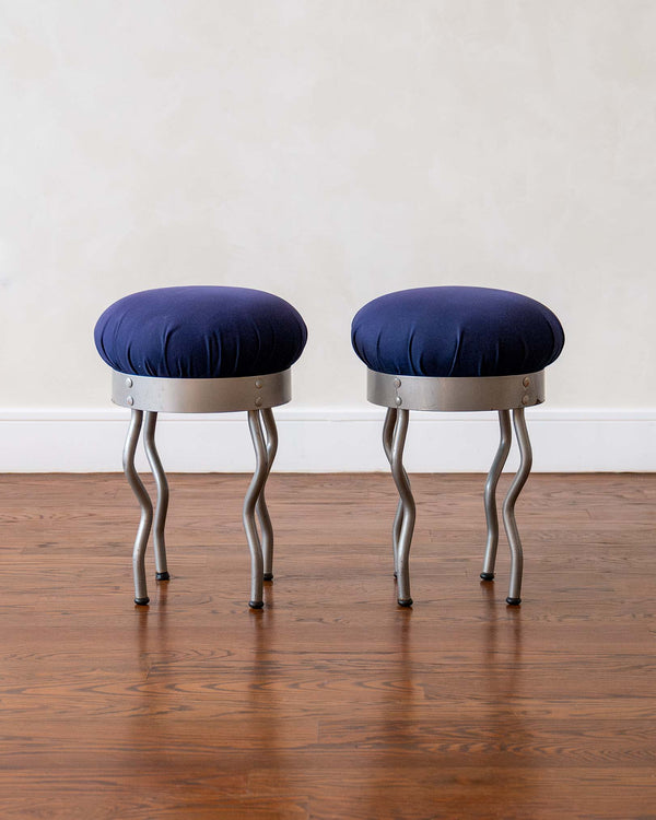 Pair of "Uri" Memphis Style Stools, Per Ivar Ledang for Ikea