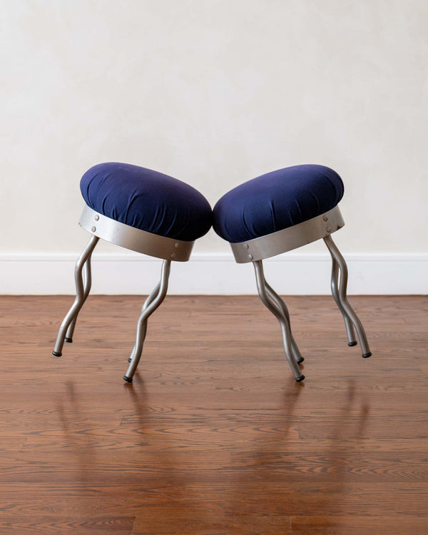 Pair of "Uri" Memphis Style Stools, Per Ivar Ledang for Ikea
