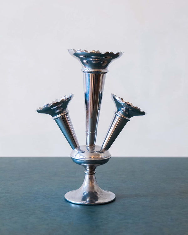 Three Branch Silver Plated Épergne