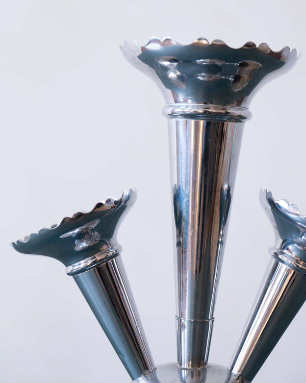 Three Branch Silver Plated Épergne