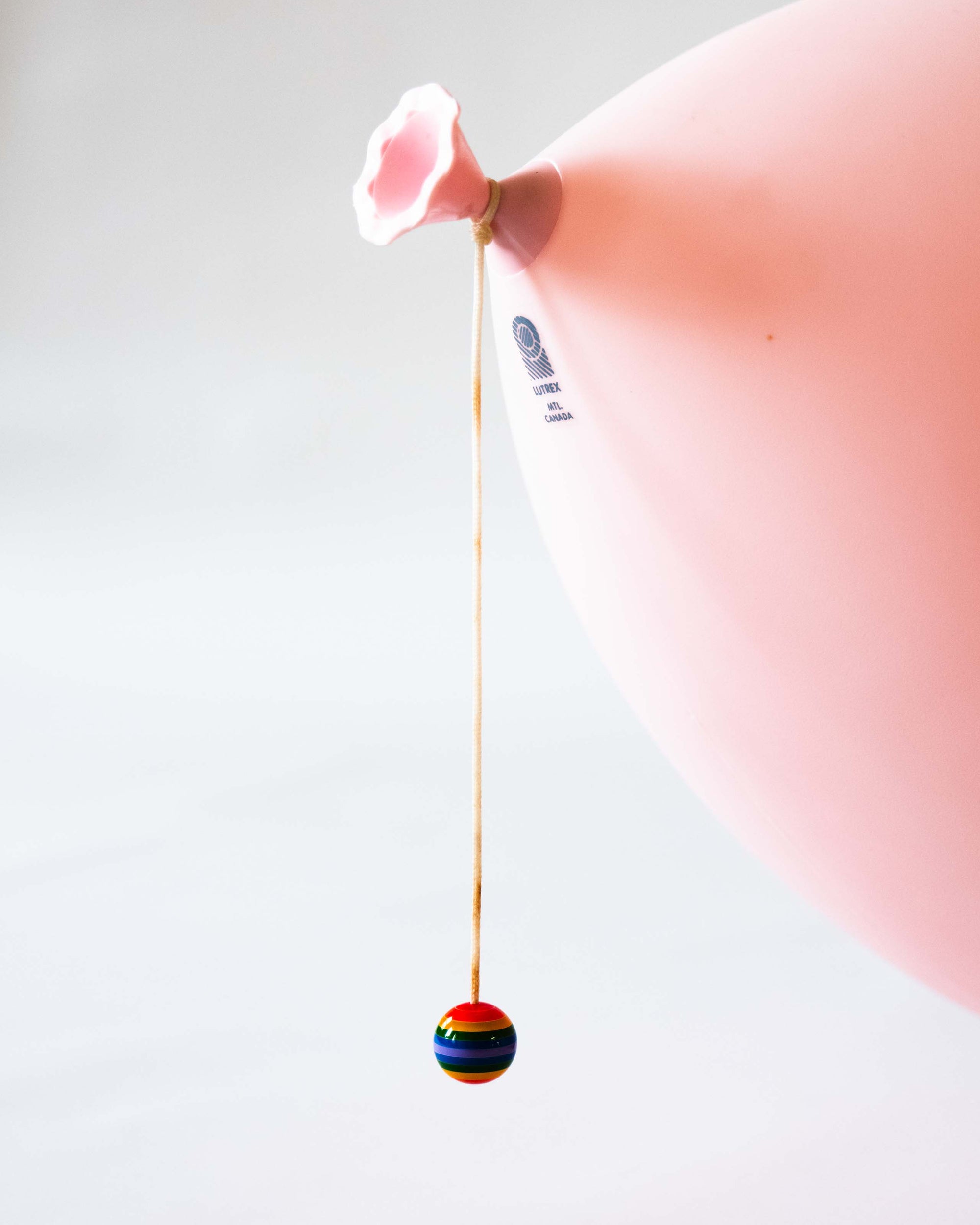 Pink XXL Balloon lamp by Yves Christin