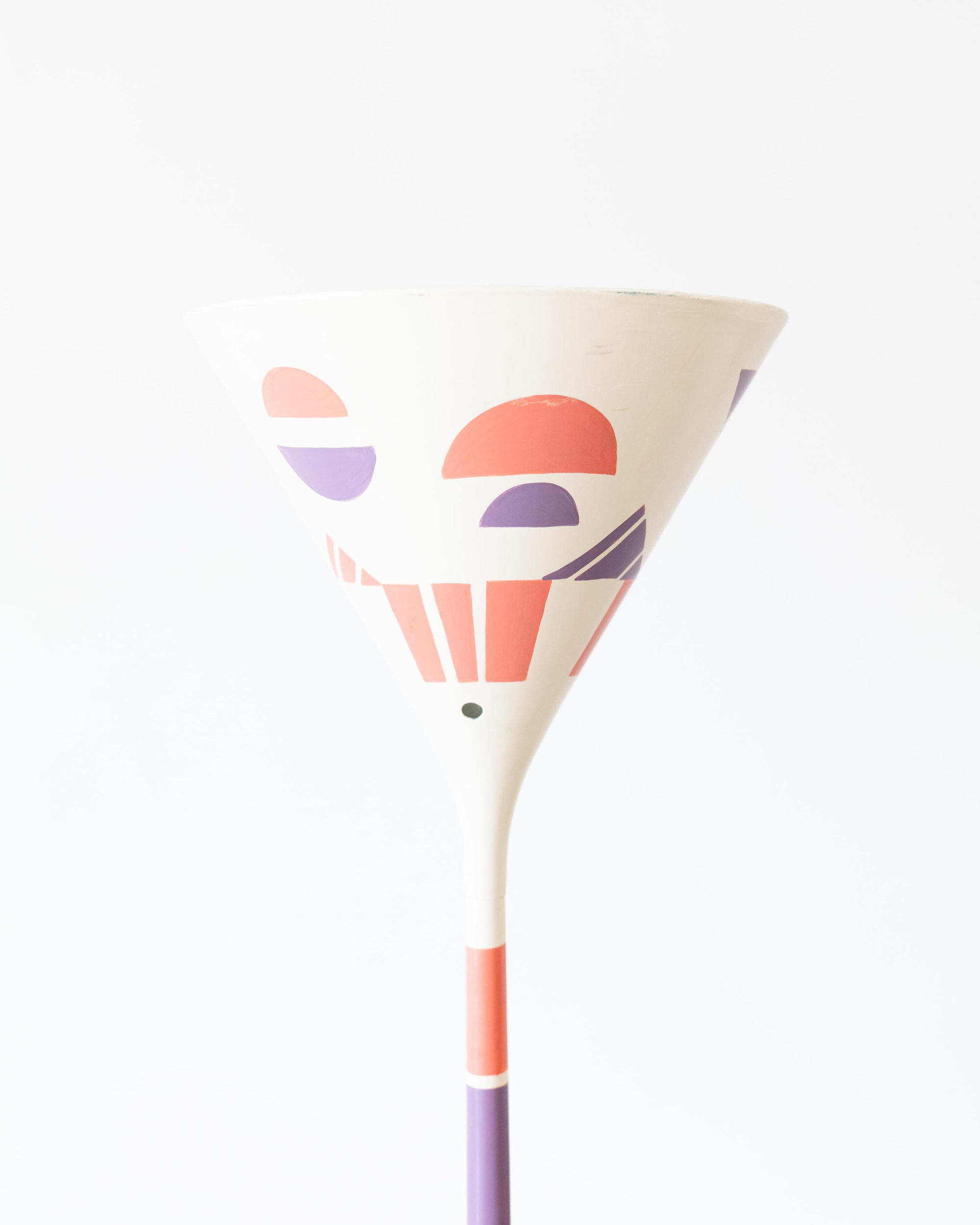 Midcentury Modern Painted Torchiere Floor Lamp