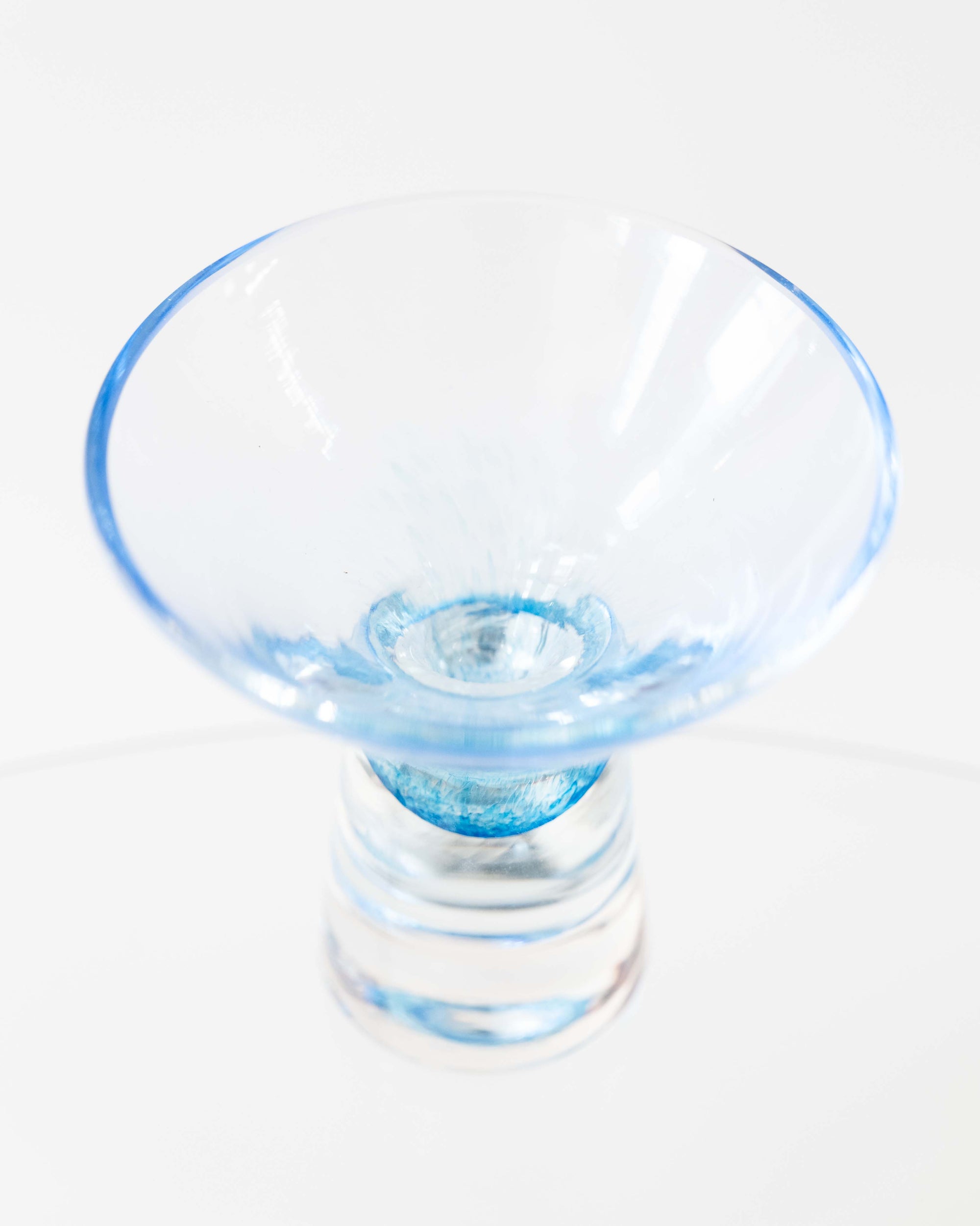 Blue Sculptural Glass