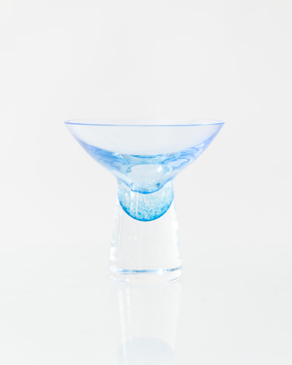 Blue Sculptural Glass