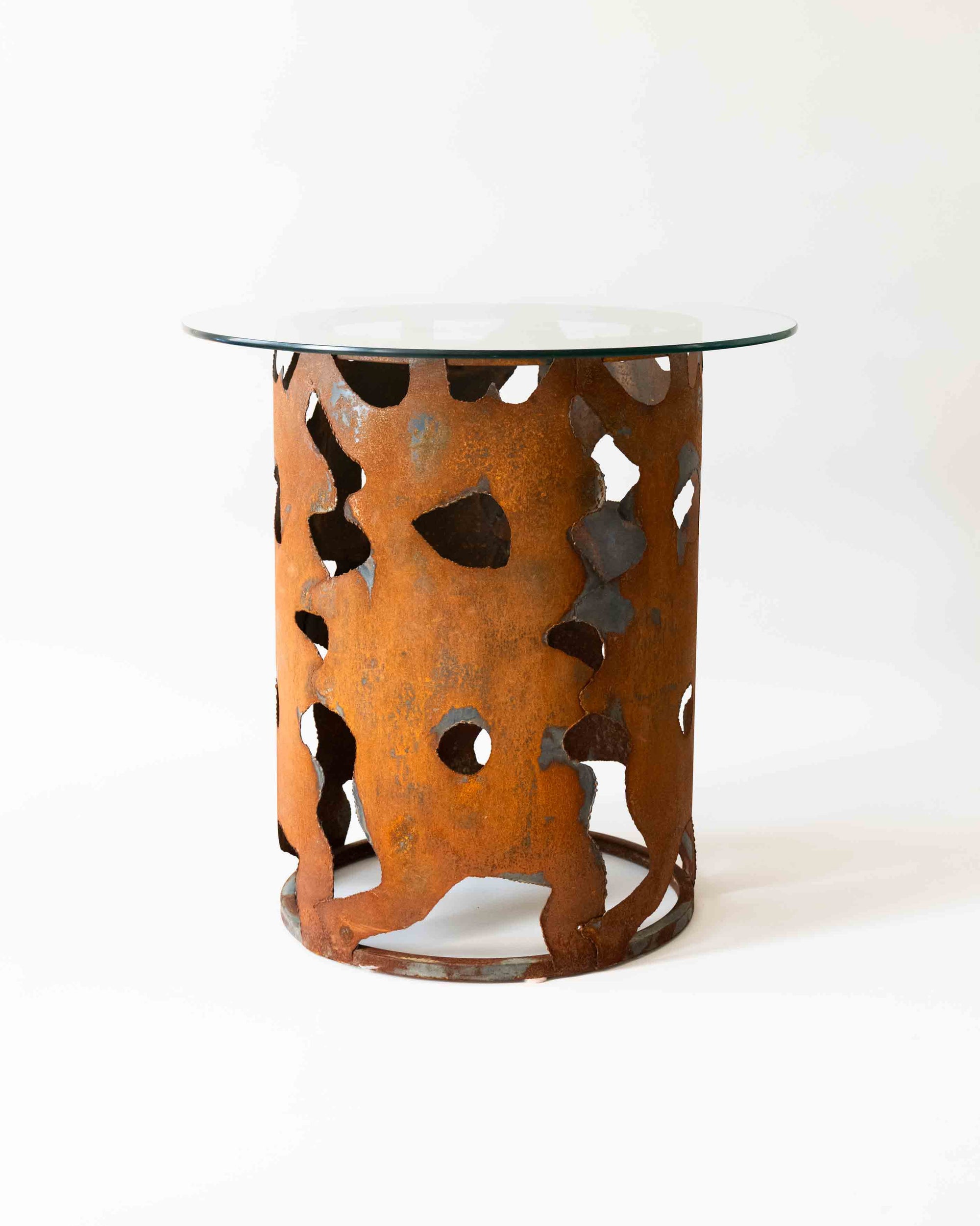 Brutalist Sculptural Side Table