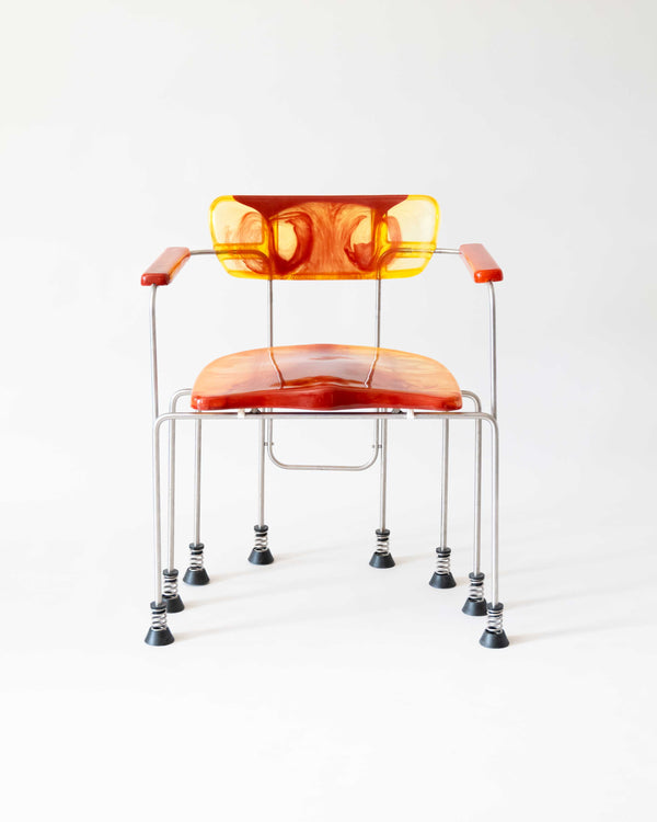 A Pair of Eight Legged Broadway Chairs by Gaetano Pesce for Bernini