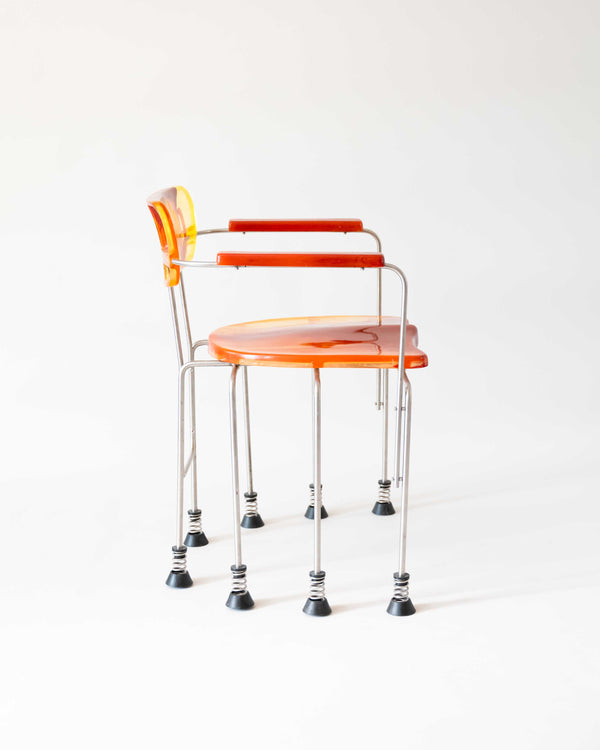 A Pair of Eight Legged Broadway Chairs by Gaetano Pesce for Bernini
