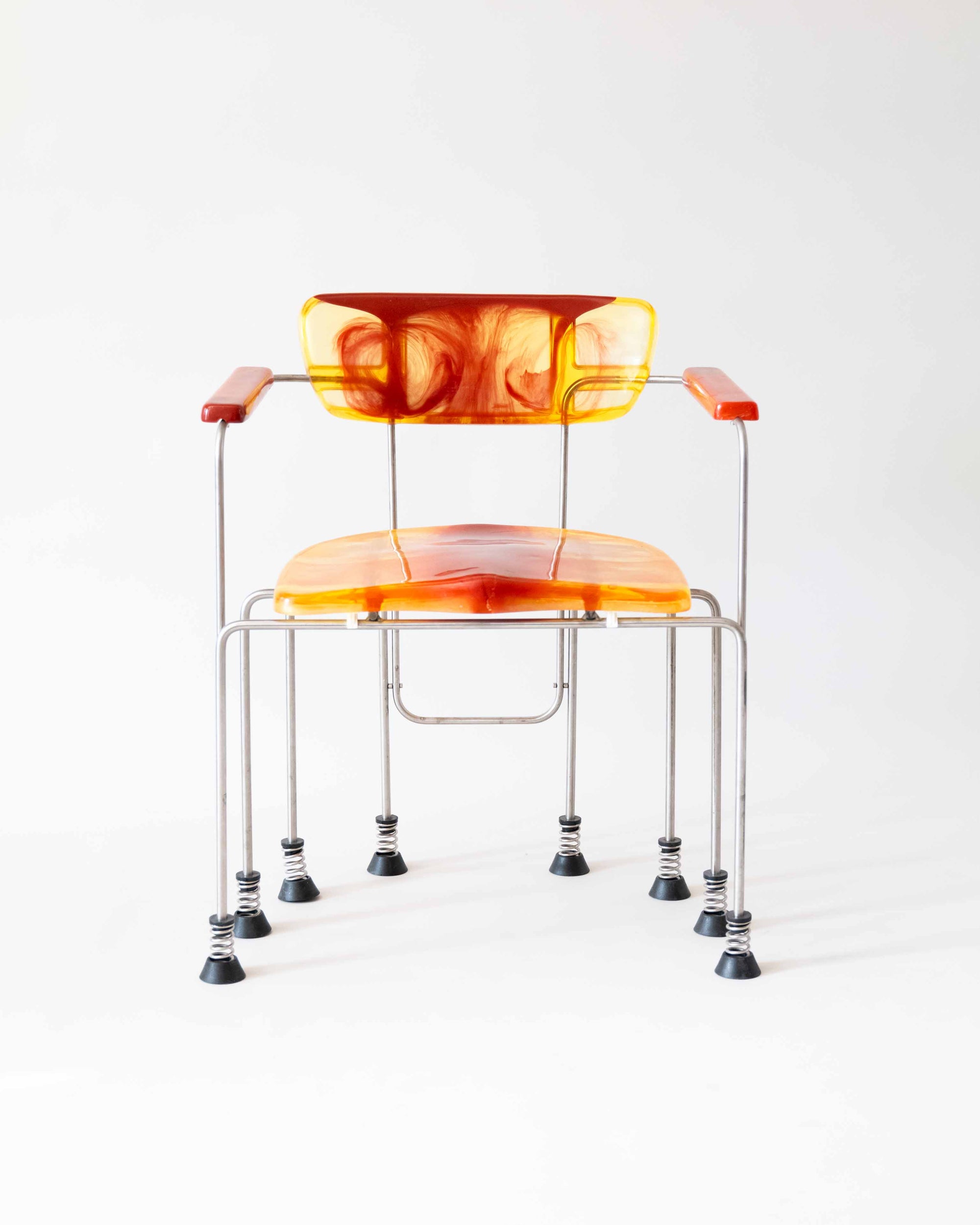 A Pair of Eight Legged Broadway Chairs by Gaetano Pesce for Bernini