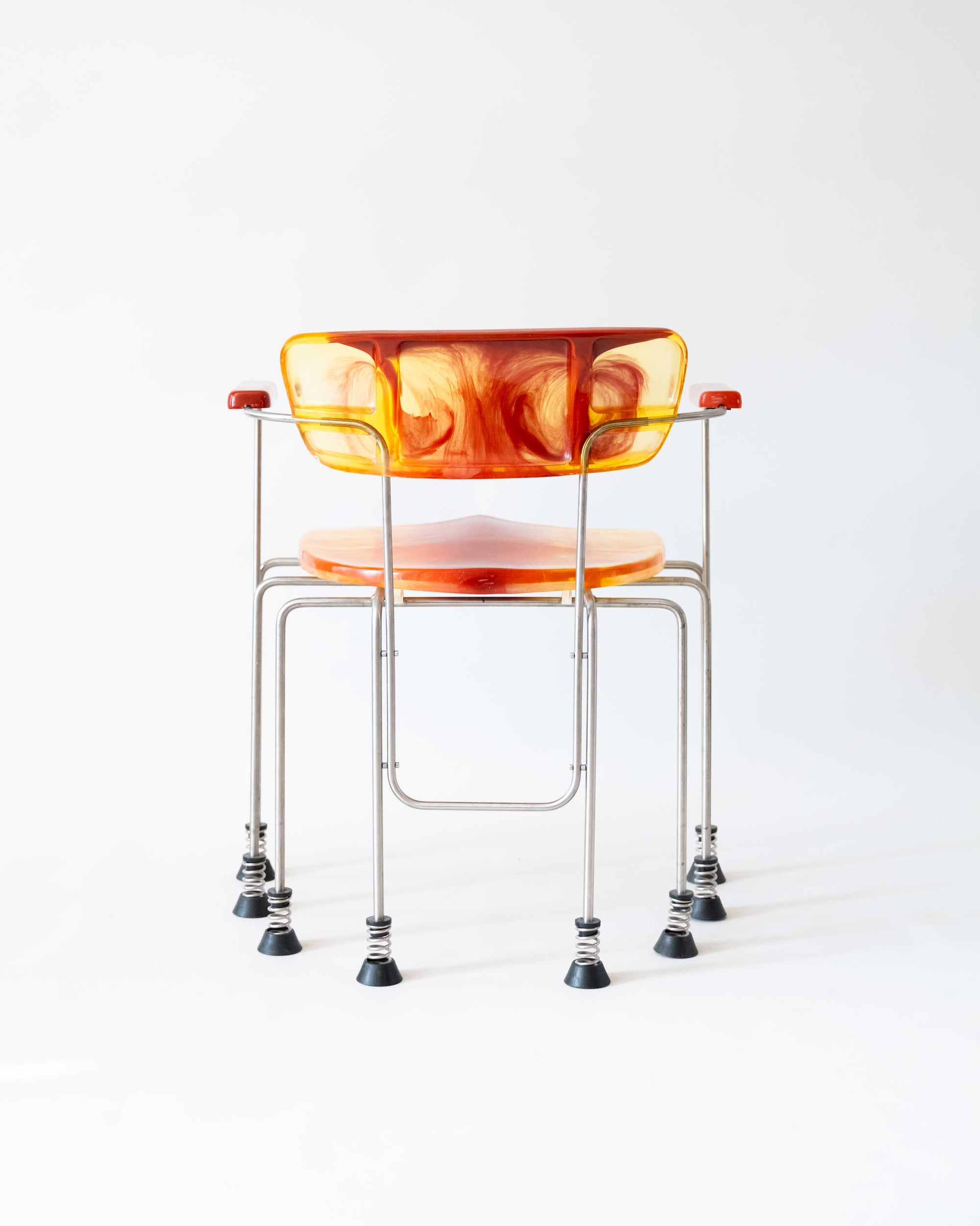 A Pair of Eight Legged Broadway Chairs by Gaetano Pesce for Bernini