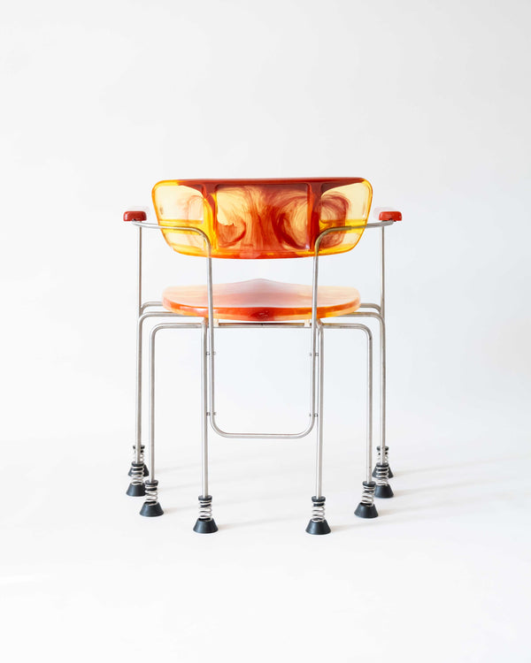 A Pair of Eight Legged Broadway Chairs by Gaetano Pesce for Bernini