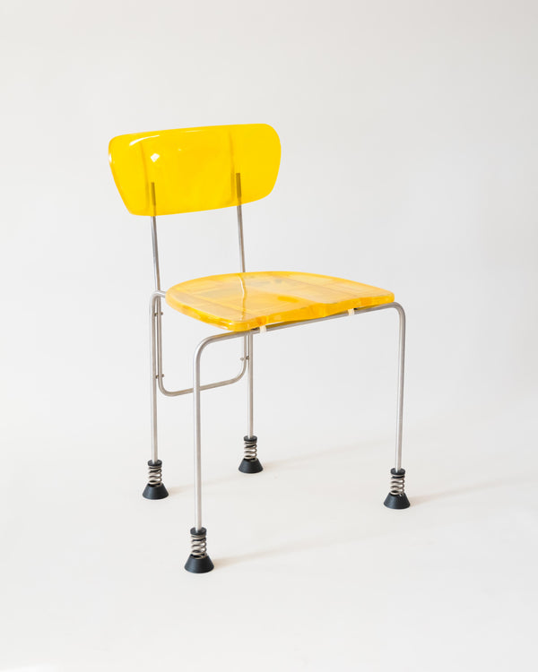 Four legged Broadway Chair by Gaetano Pesce - Limited Edition Extreme Yellow