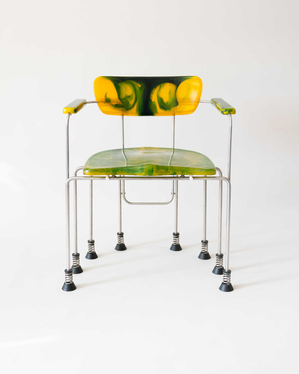 A Pair of Eight-Legged Broadway Armchairs by Gaetano Pesce