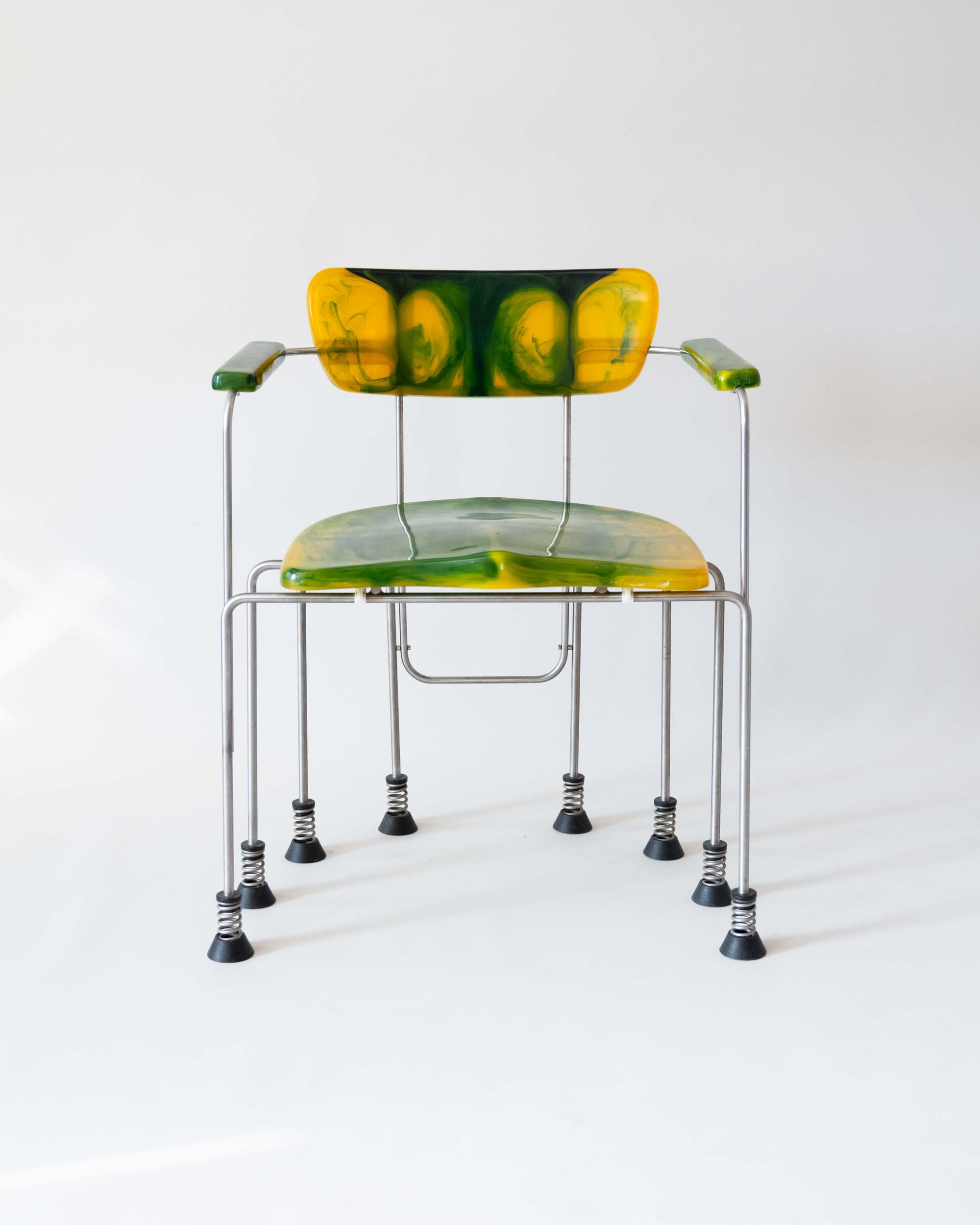 A Pair of Eight-Legged Broadway Armchairs by Gaetano Pesce