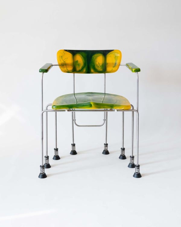 A Pair of Eight-Legged Broadway Armchairs by Gaetano Pesce