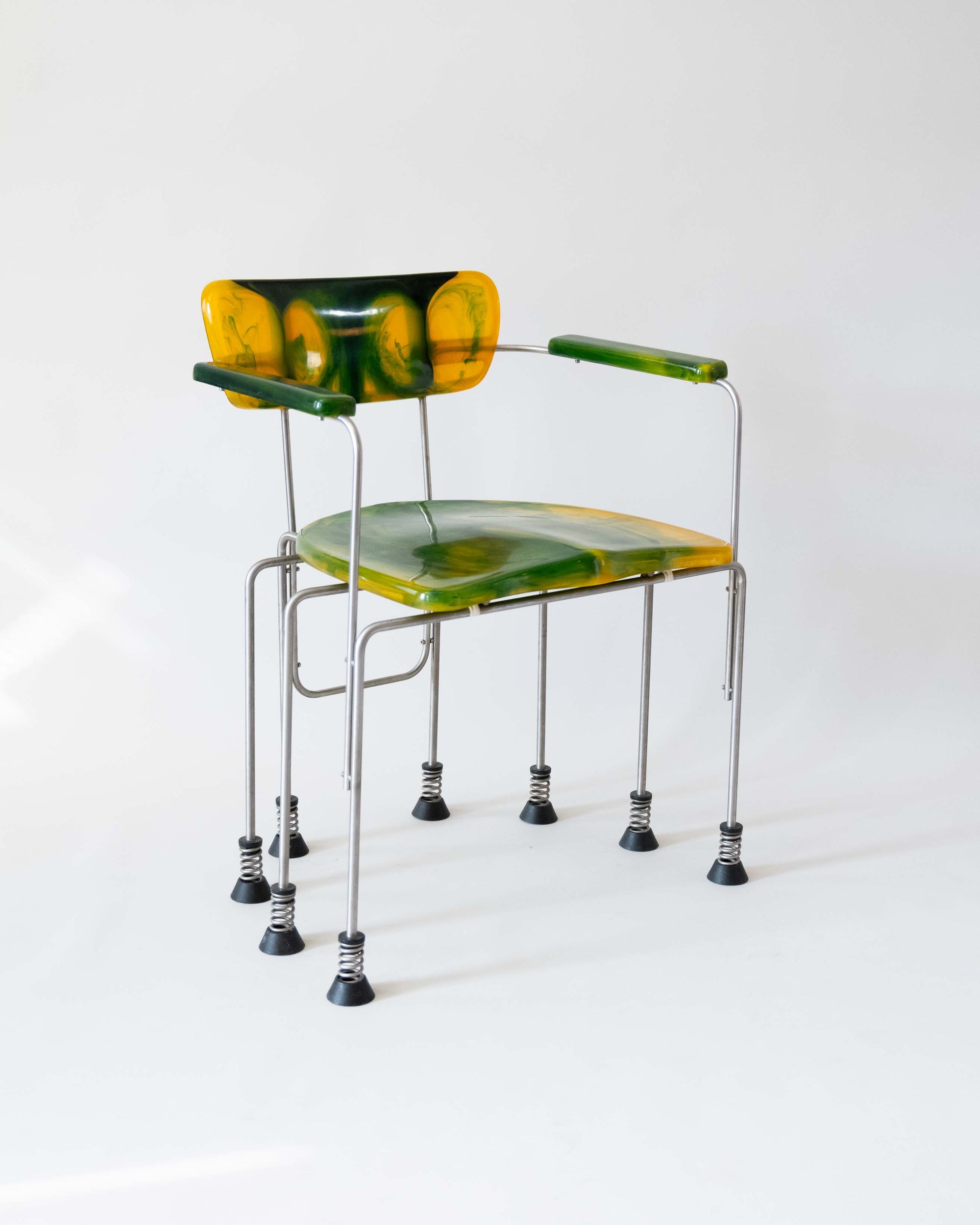 A Pair of Eight-Legged Broadway Armchairs by Gaetano Pesce