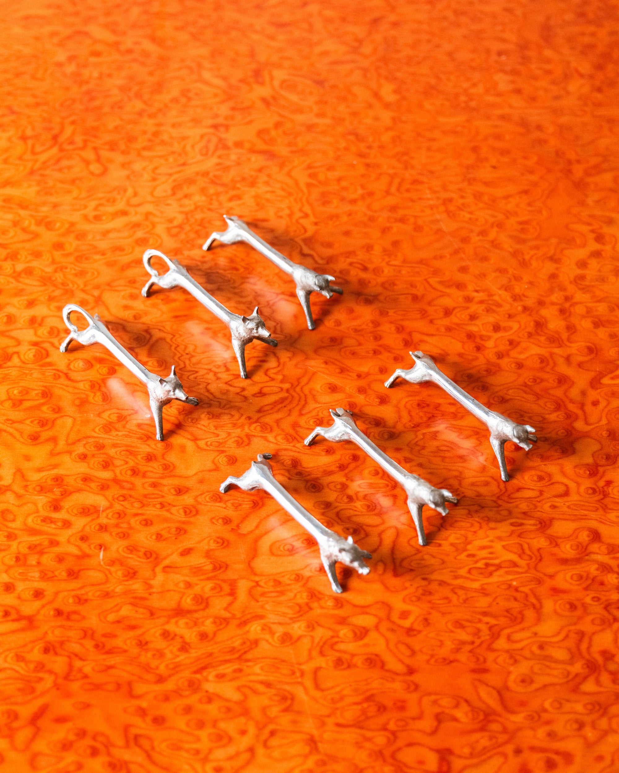 Antique French Chrome Knife Rests