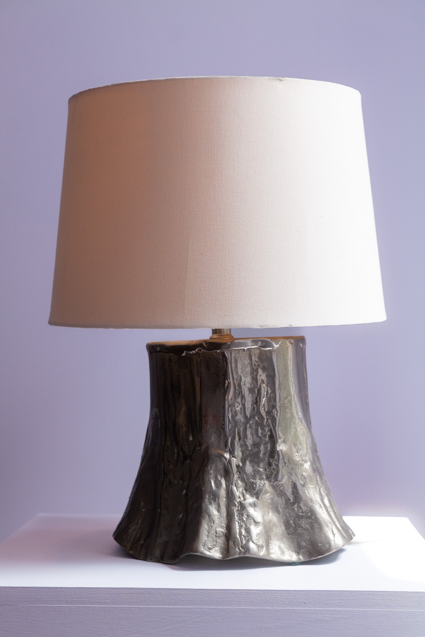 Sculptural Organic Metal Table Lamp