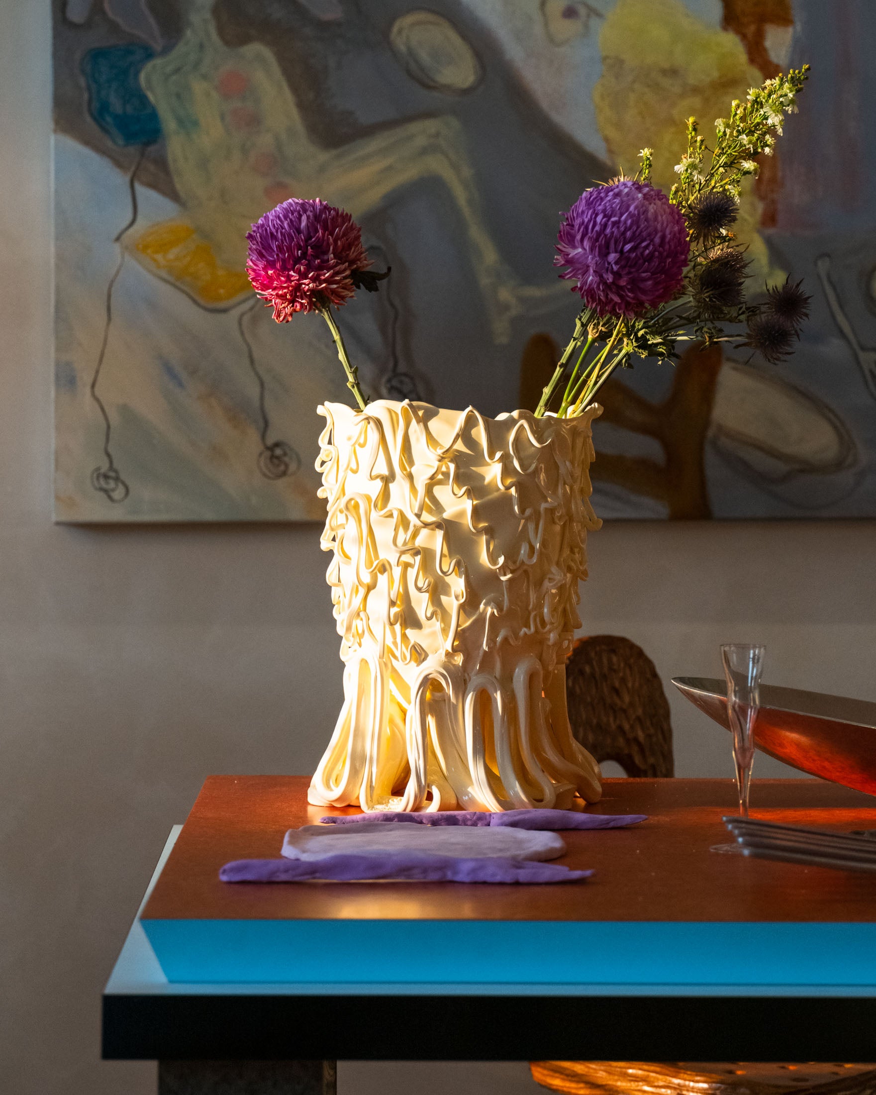 Medusa Vase by Gaetano Pesce in Matte White