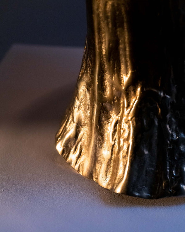 Sculptural Organic Metal Table Lamp