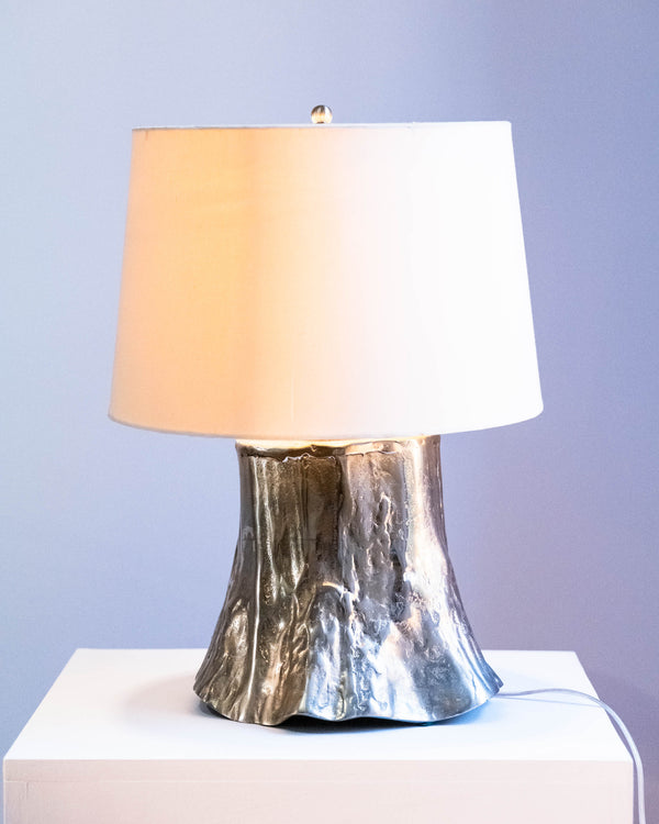Sculptural Organic Metal Table Lamp