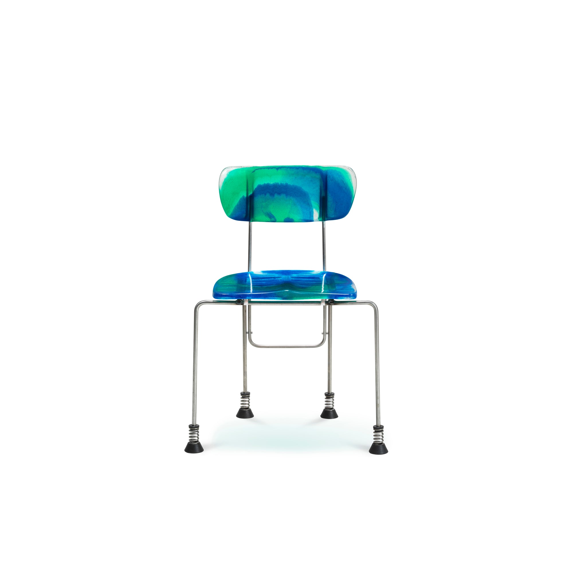 Meritalia® 543 Broadway 4-Leg Chair by Gaetano Pesce - Blue/Green