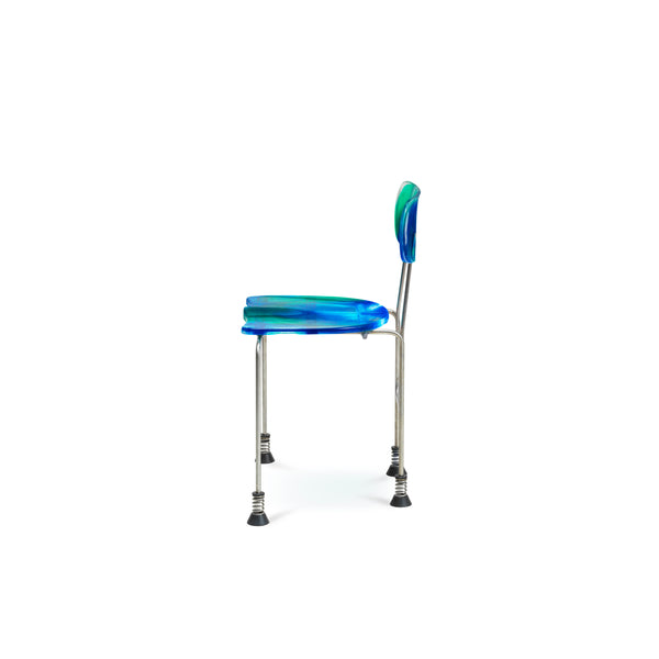 Meritalia® 543 Broadway 4-Leg Chair by Gaetano Pesce - Blue/Green