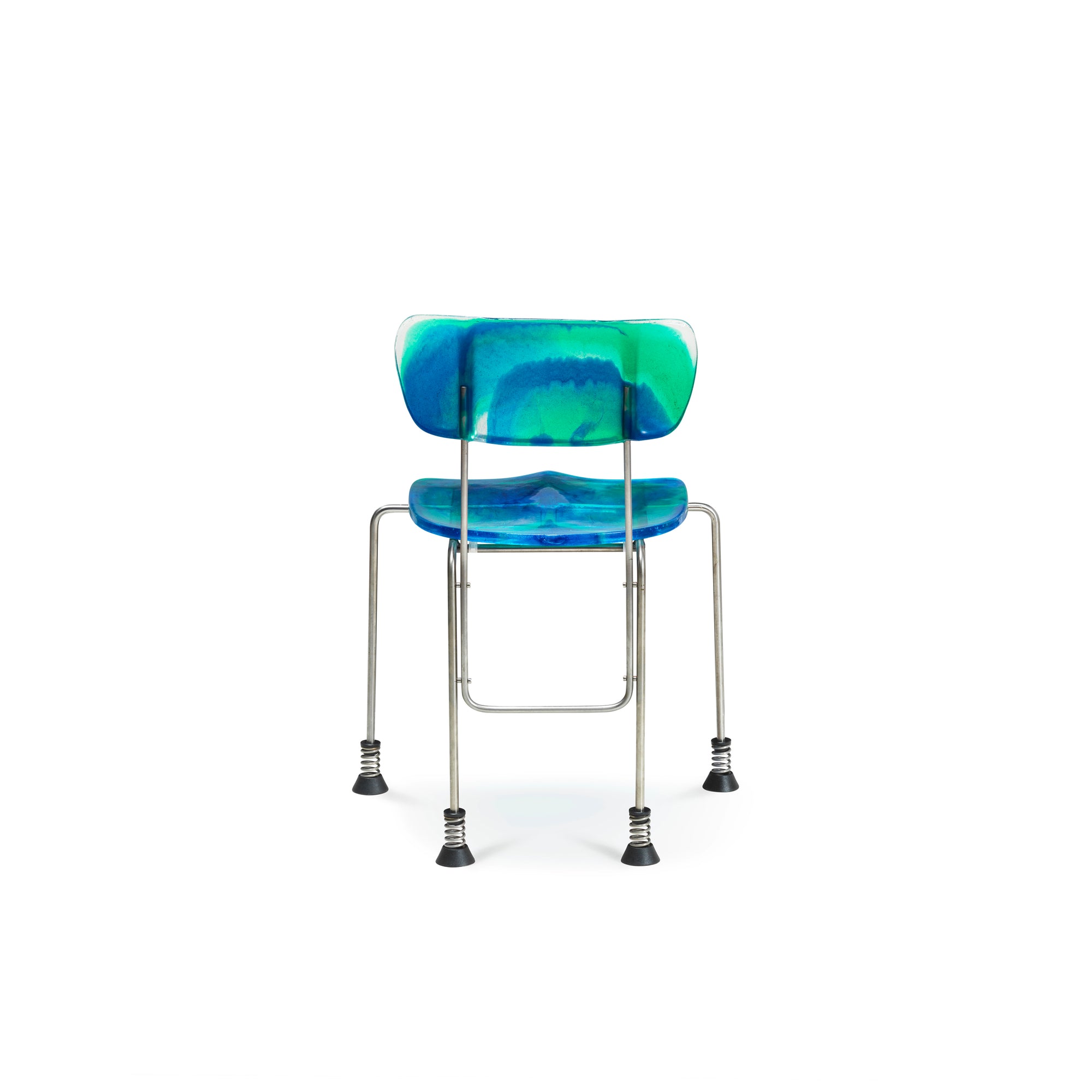 Meritalia® 543 Broadway 4-Leg Chair by Gaetano Pesce - Blue/Green