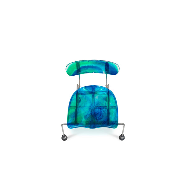 Meritalia® 543 Broadway 4-Leg Chair by Gaetano Pesce - Blue/Green