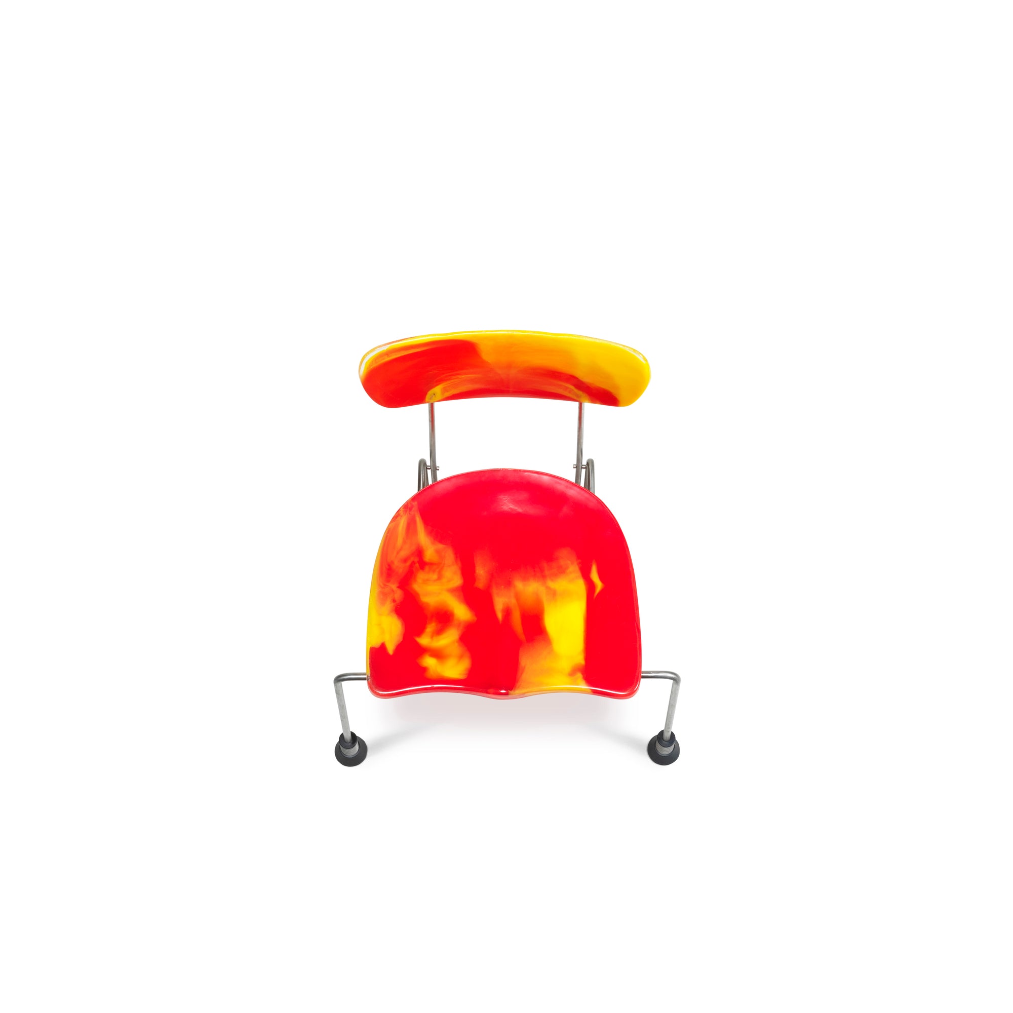 Meritalia® 543 Broadway 4-Leg Chair by Gaetano Pesce - Orange/Yellow