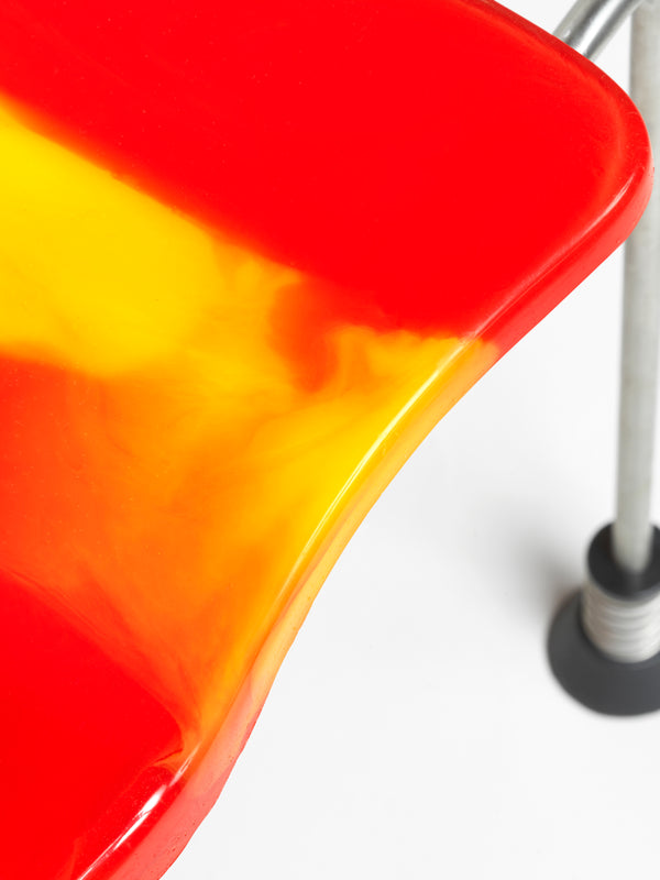 Meritalia® 543 Broadway 4-Leg Chair by Gaetano Pesce - Orange/Yellow