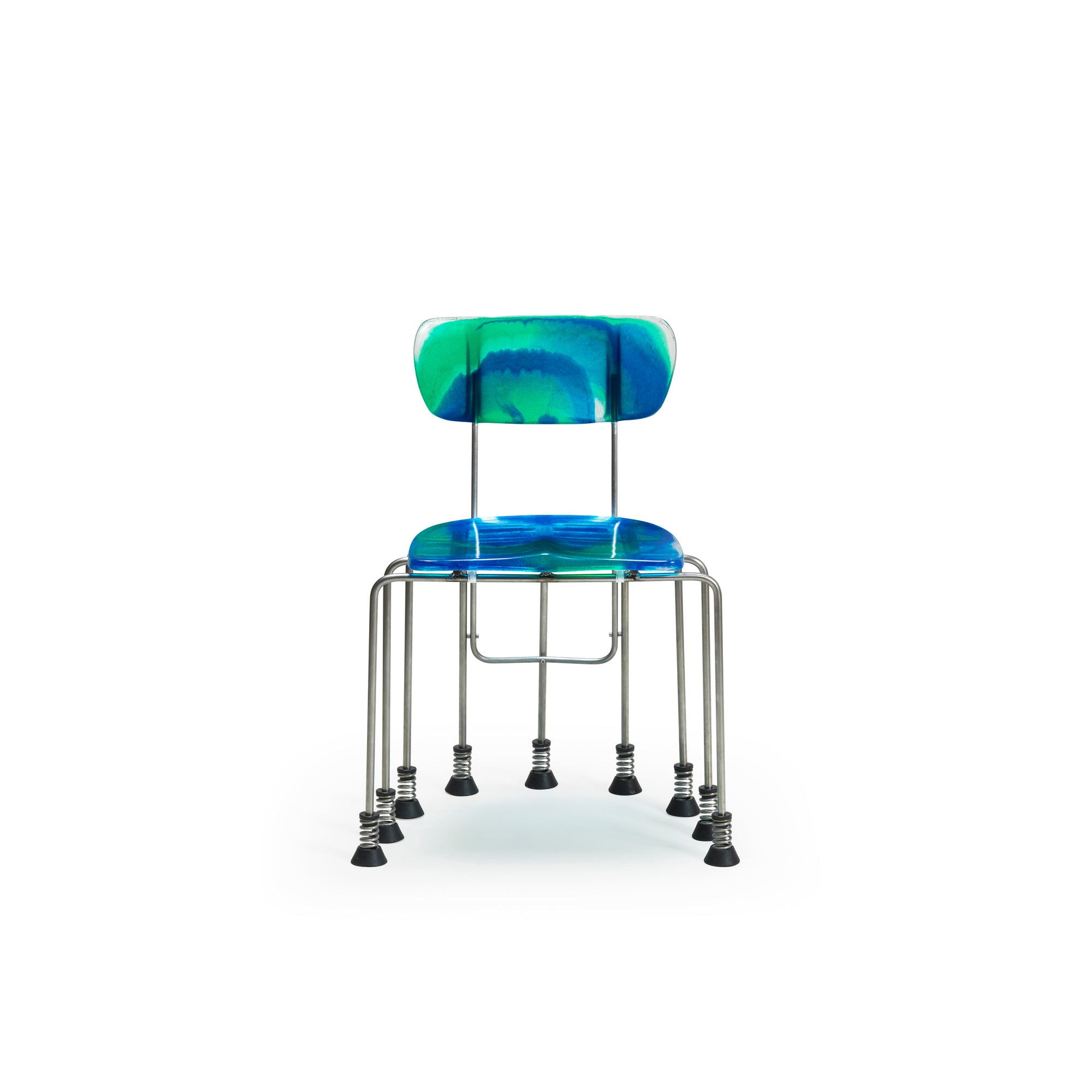 Meritalia® 543 Broadway 9-Leg Chair by Gaetano Pesce - Blue/Green