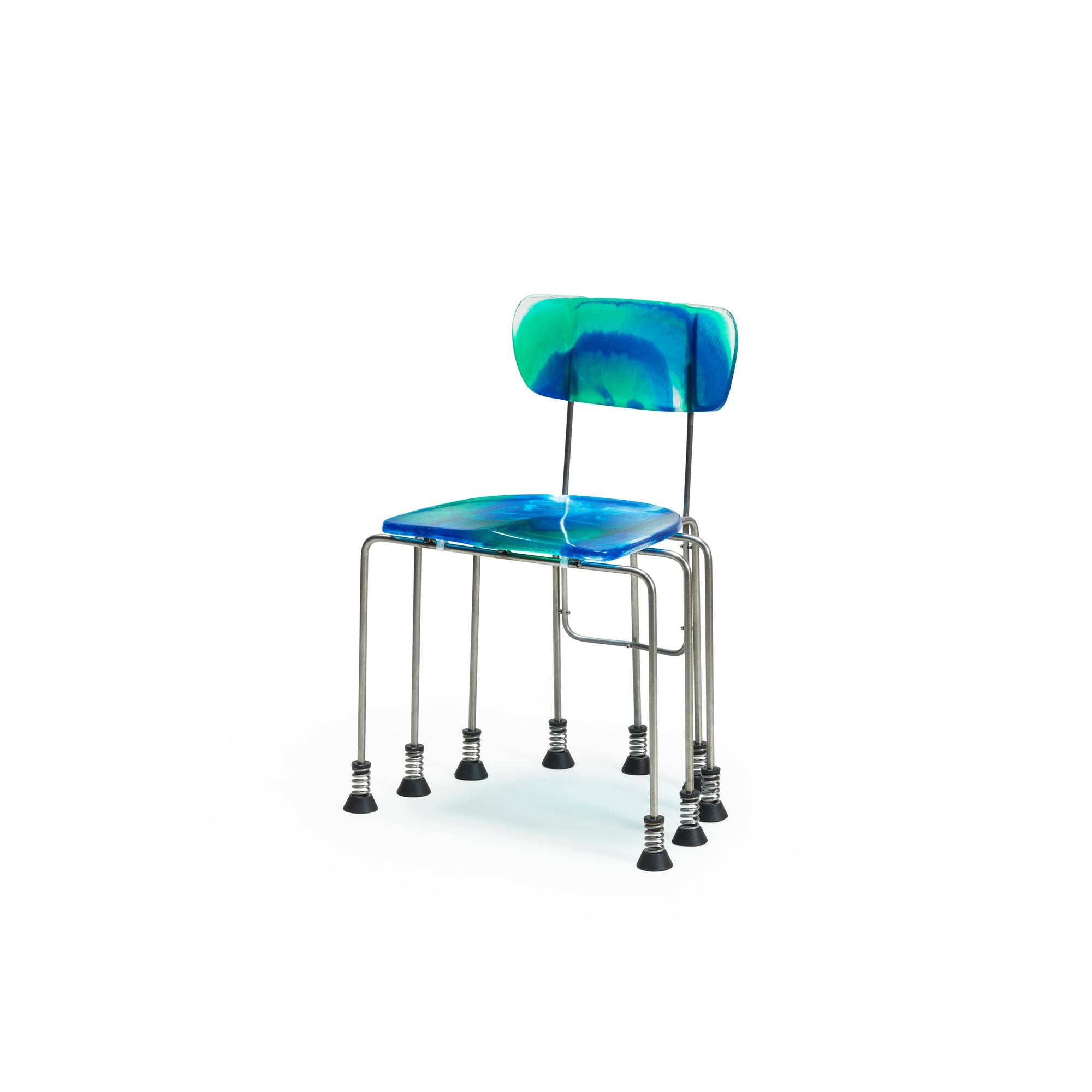 Meritalia® 543 Broadway 9-Leg Chair by Gaetano Pesce - Blue/Green