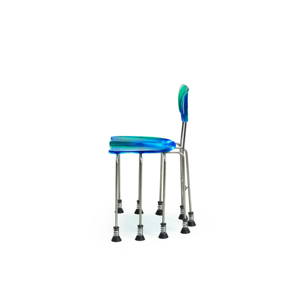 Meritalia® 543 Broadway 9-Leg Chair by Gaetano Pesce - Blue/Green