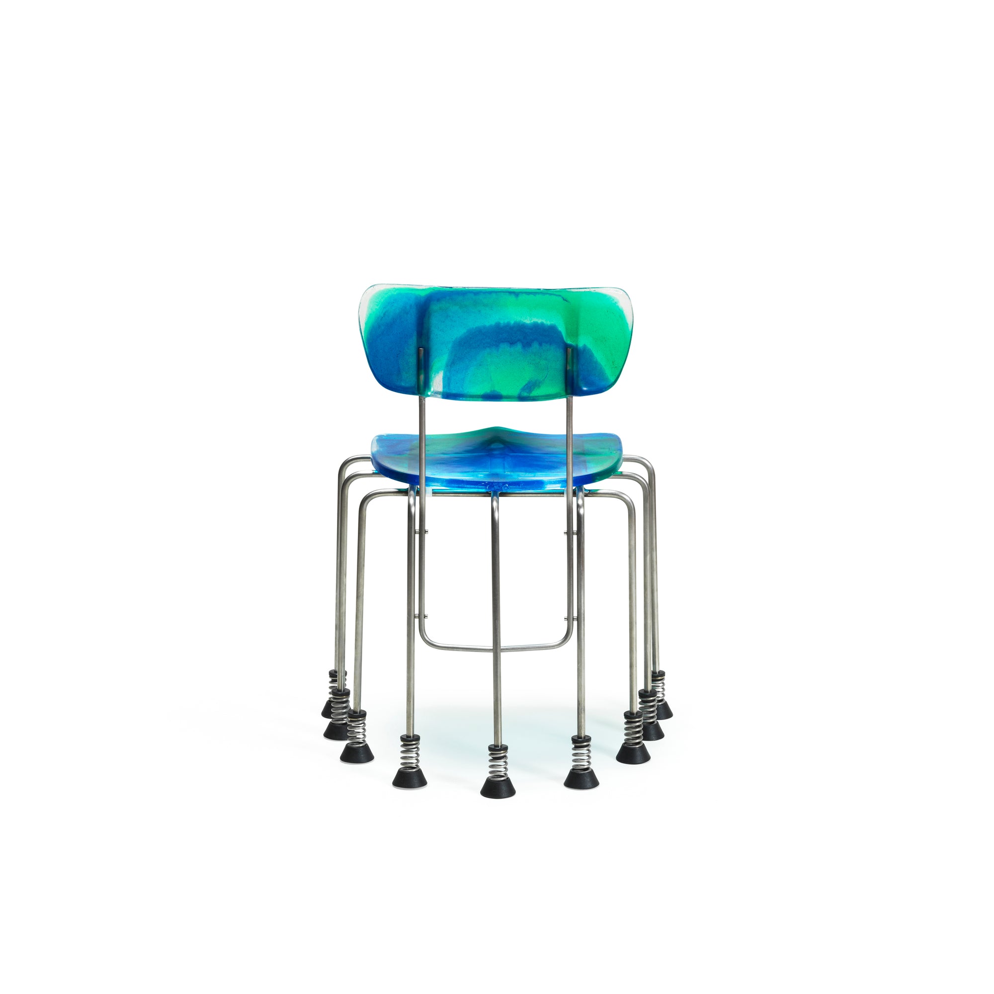 Meritalia® 543 Broadway 9-Leg Chair by Gaetano Pesce - Blue/Green