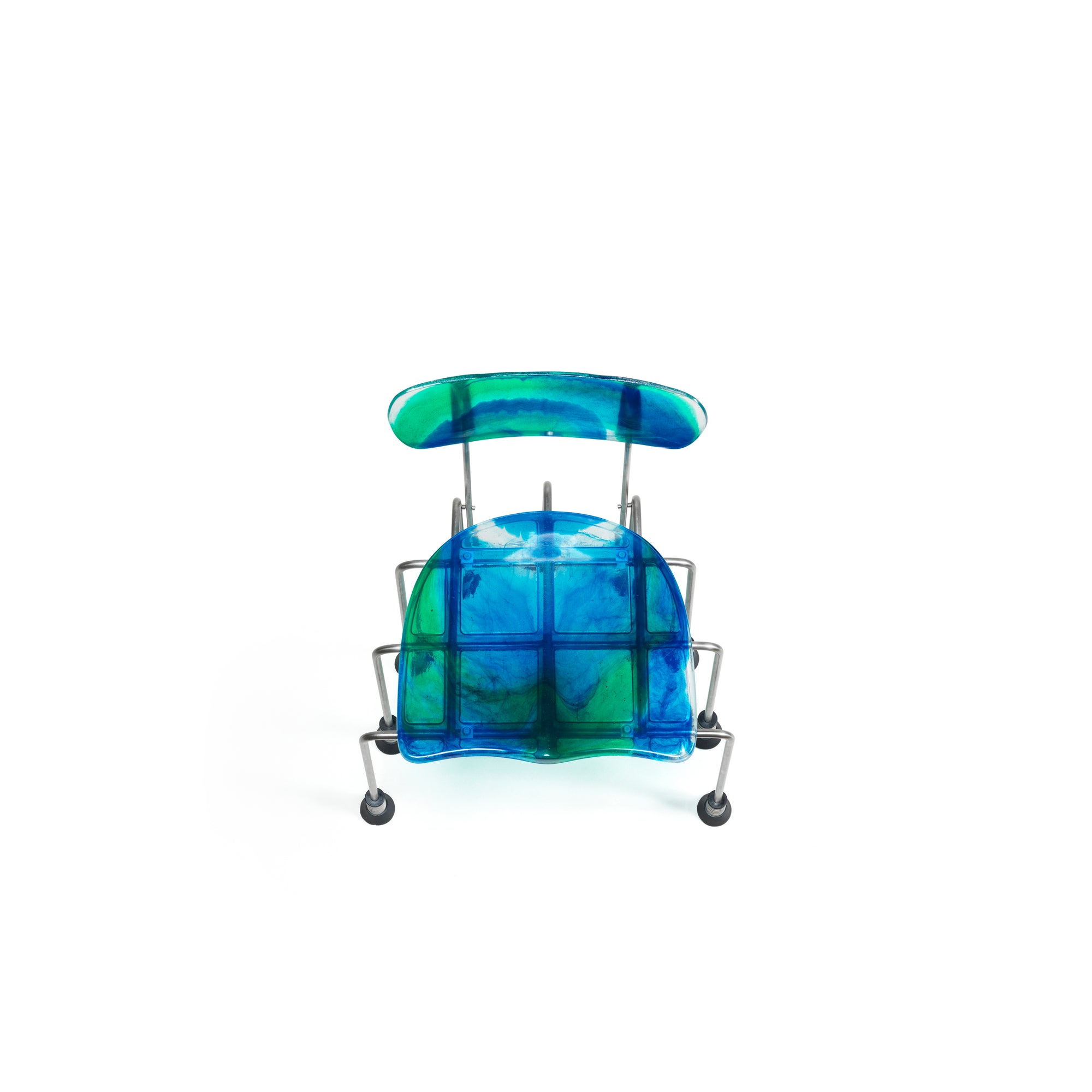 Meritalia® 543 Broadway 9-Leg Chair by Gaetano Pesce - Blue/Green