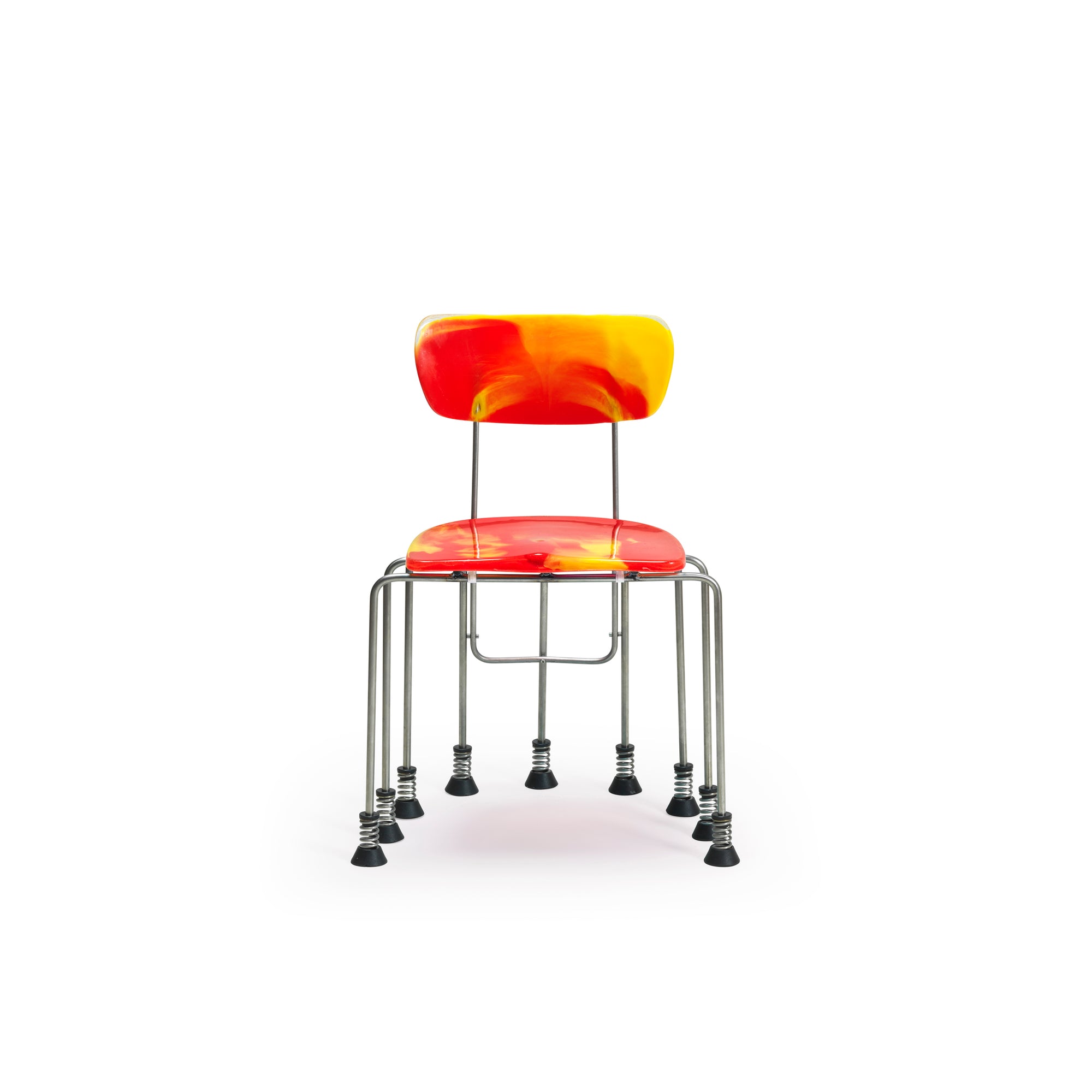 Meritalia® 543 Broadway 9-Leg Chair by Gaetano Pesce - Orange/Yellow