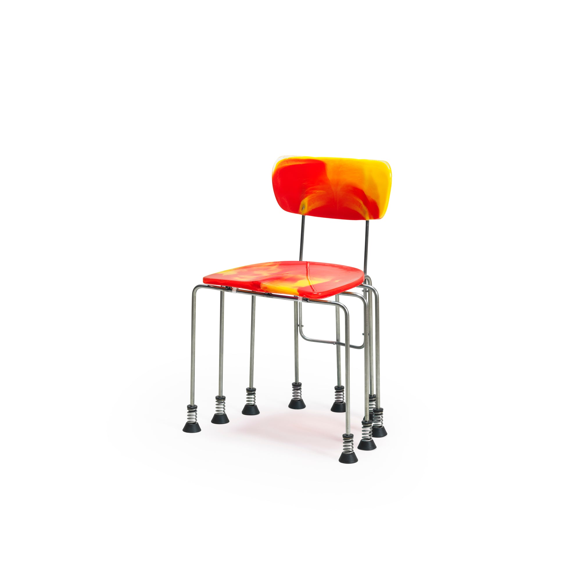 Meritalia® 543 Broadway 9-Leg Chair by Gaetano Pesce - Orange/Yellow