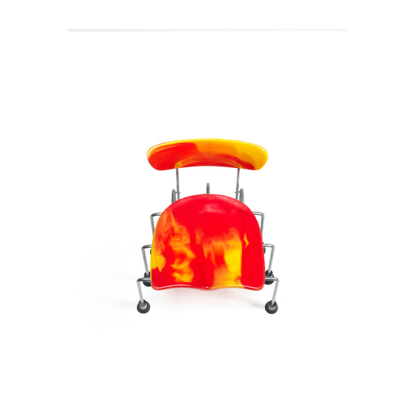 Meritalia® 543 Broadway 9-Leg Chair by Gaetano Pesce - Orange/Yellow