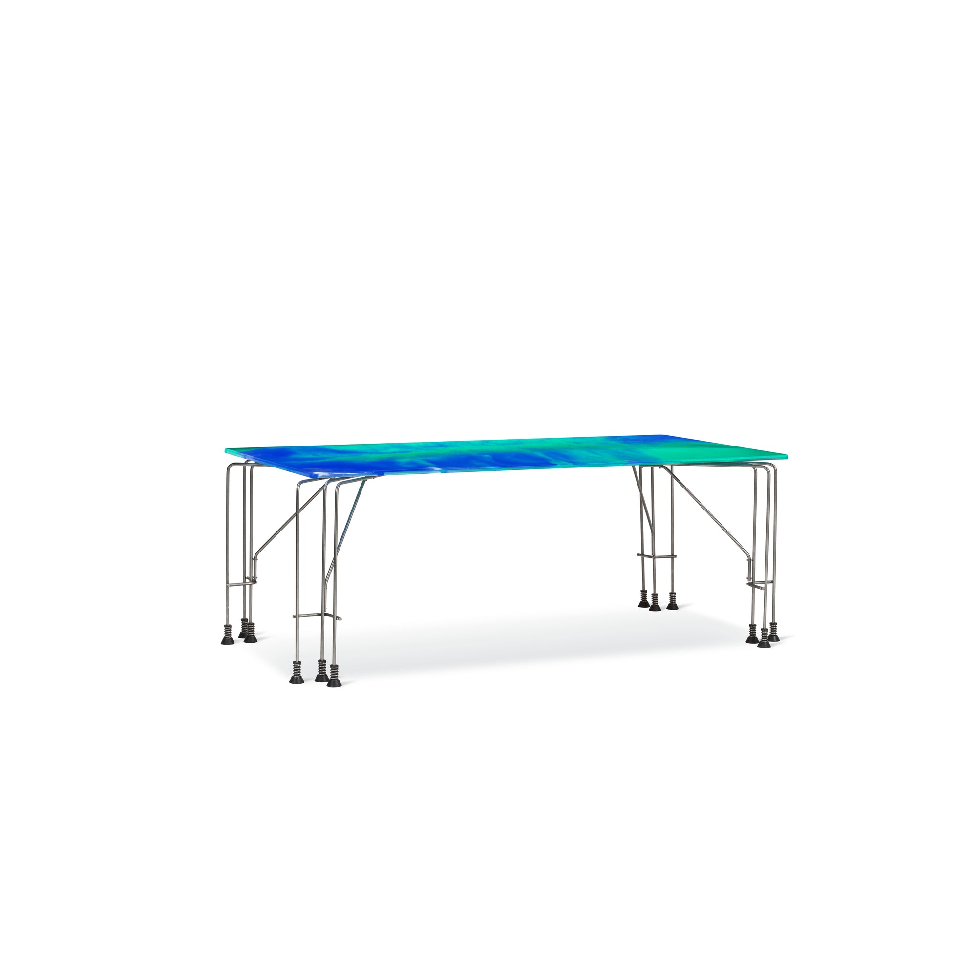 Meritalia® 543 Broadway Table by Gaetano Pesce - Blue/Green