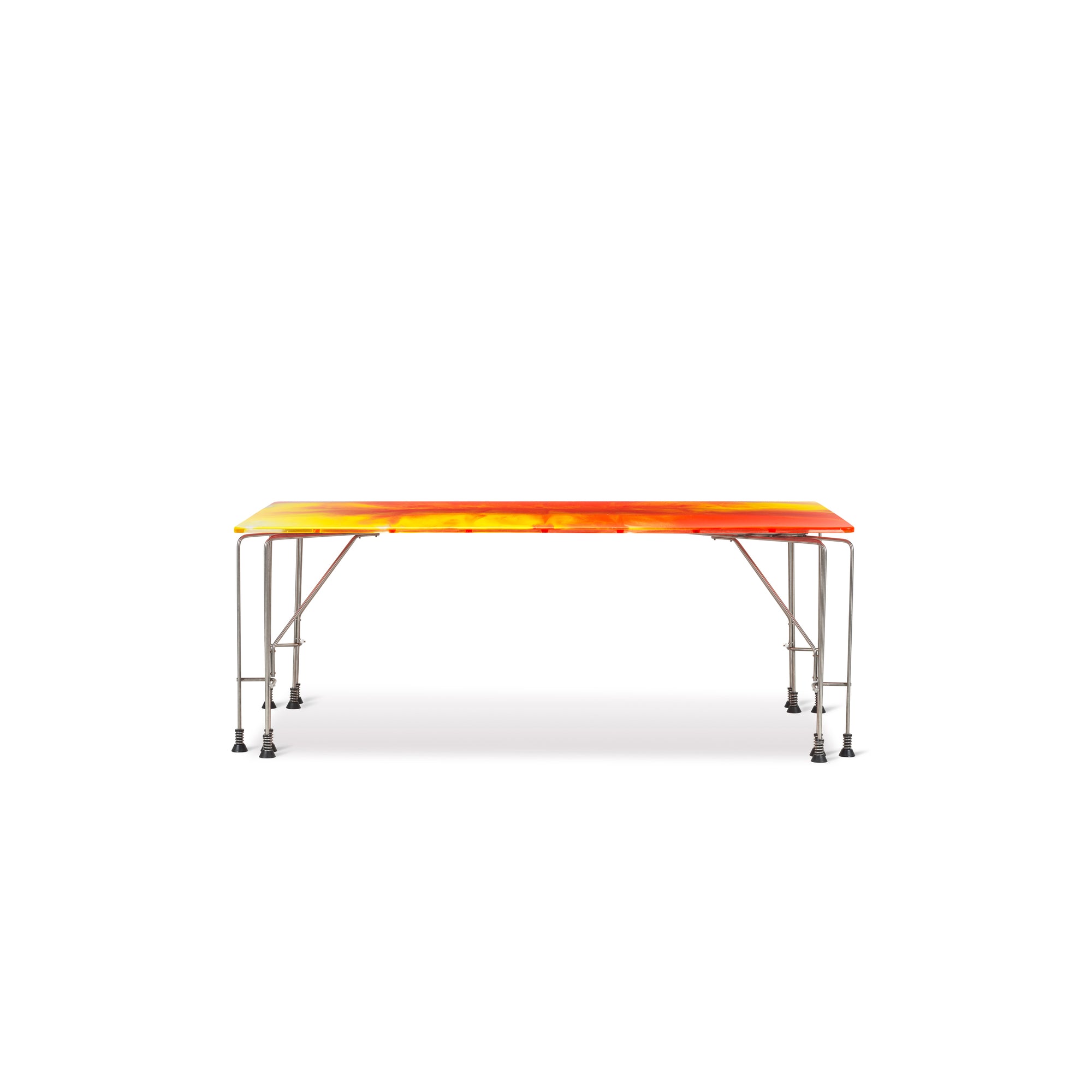 Meritalia® 543 Broadway Table by Gaetano Pesce - Orange/Yellow