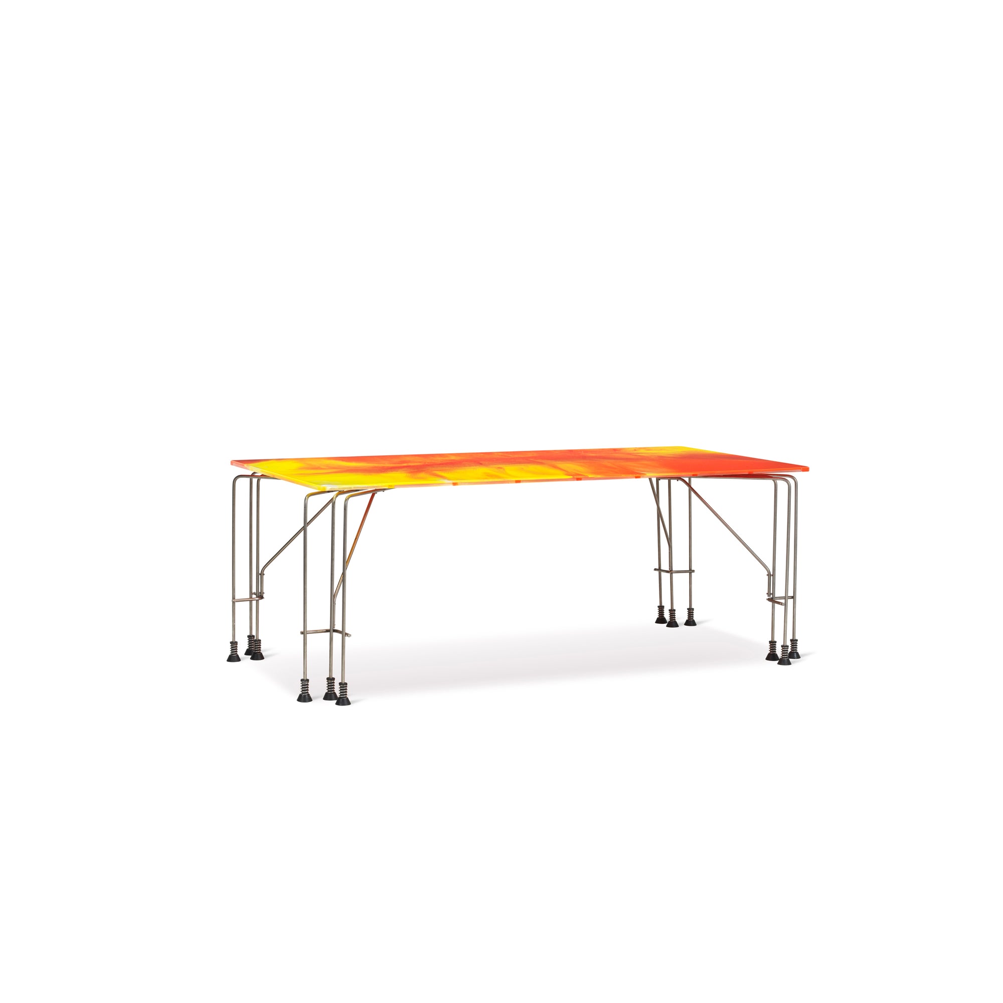 Meritalia® 543 Broadway Table by Gaetano Pesce - Orange/Yellow