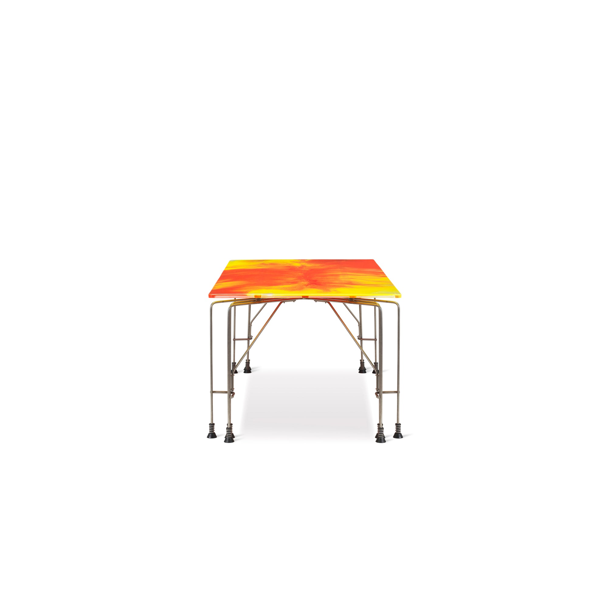 Meritalia® 543 Broadway Table by Gaetano Pesce - Orange/Yellow
