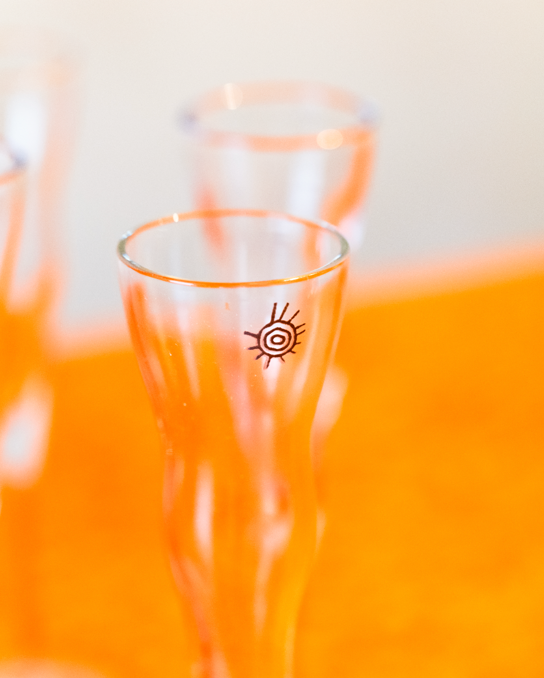 Set of 4 Twisted Stem Champagne Flutes