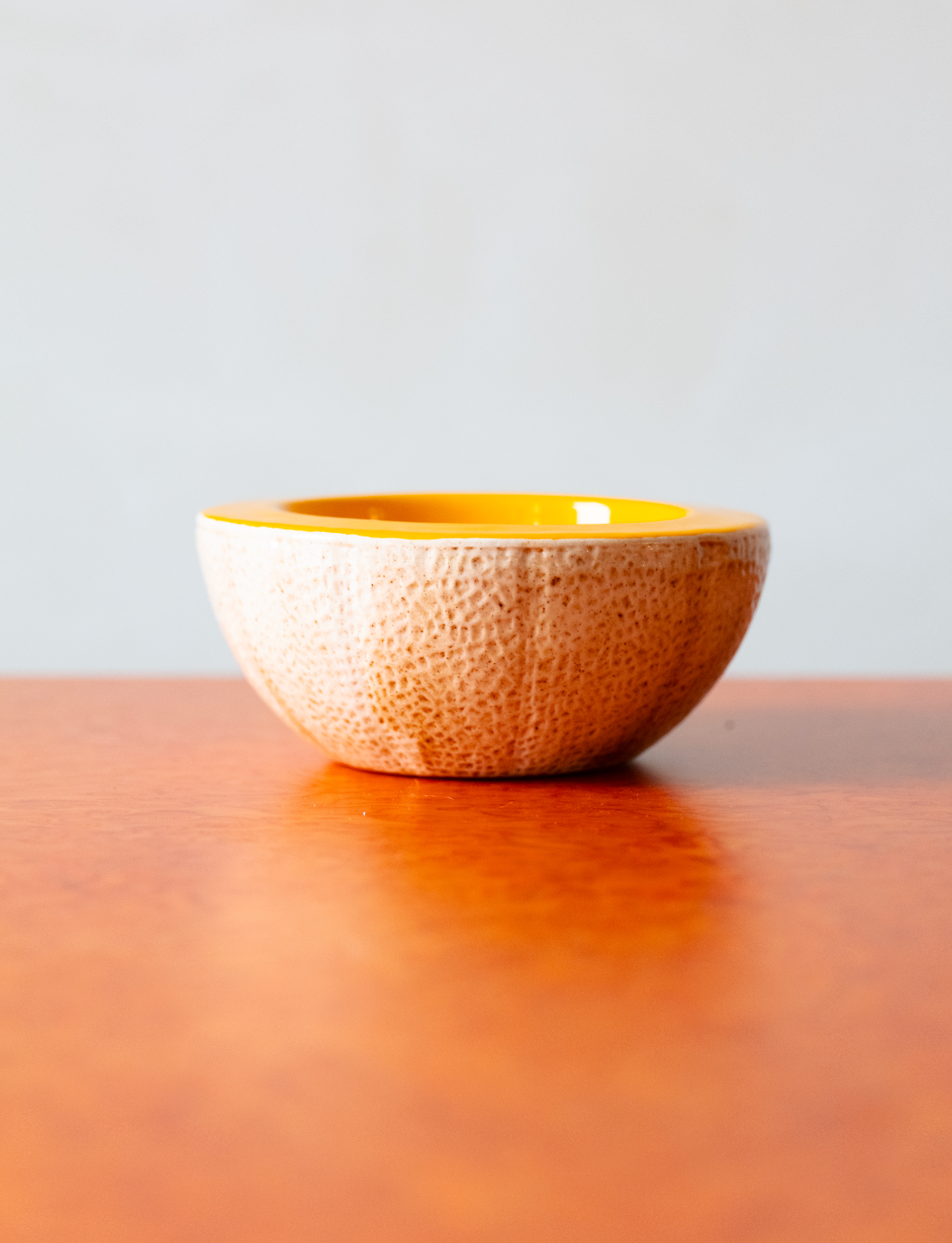 Mid-Century Cantaloupe Bowl
