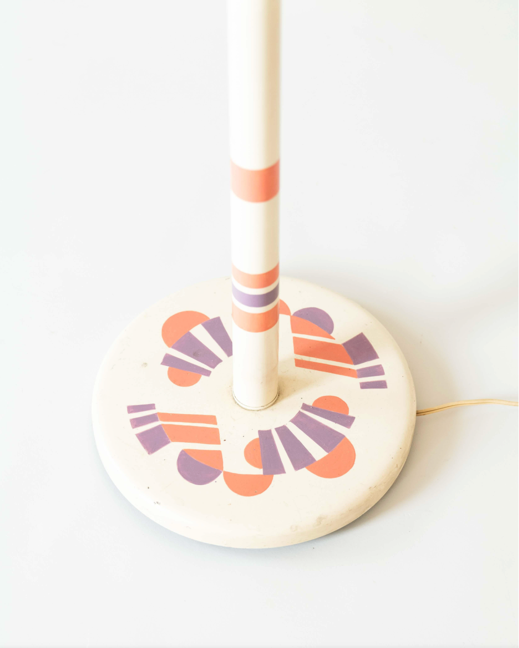 Midcentury Modern Painted Torchiere Floor Lamp