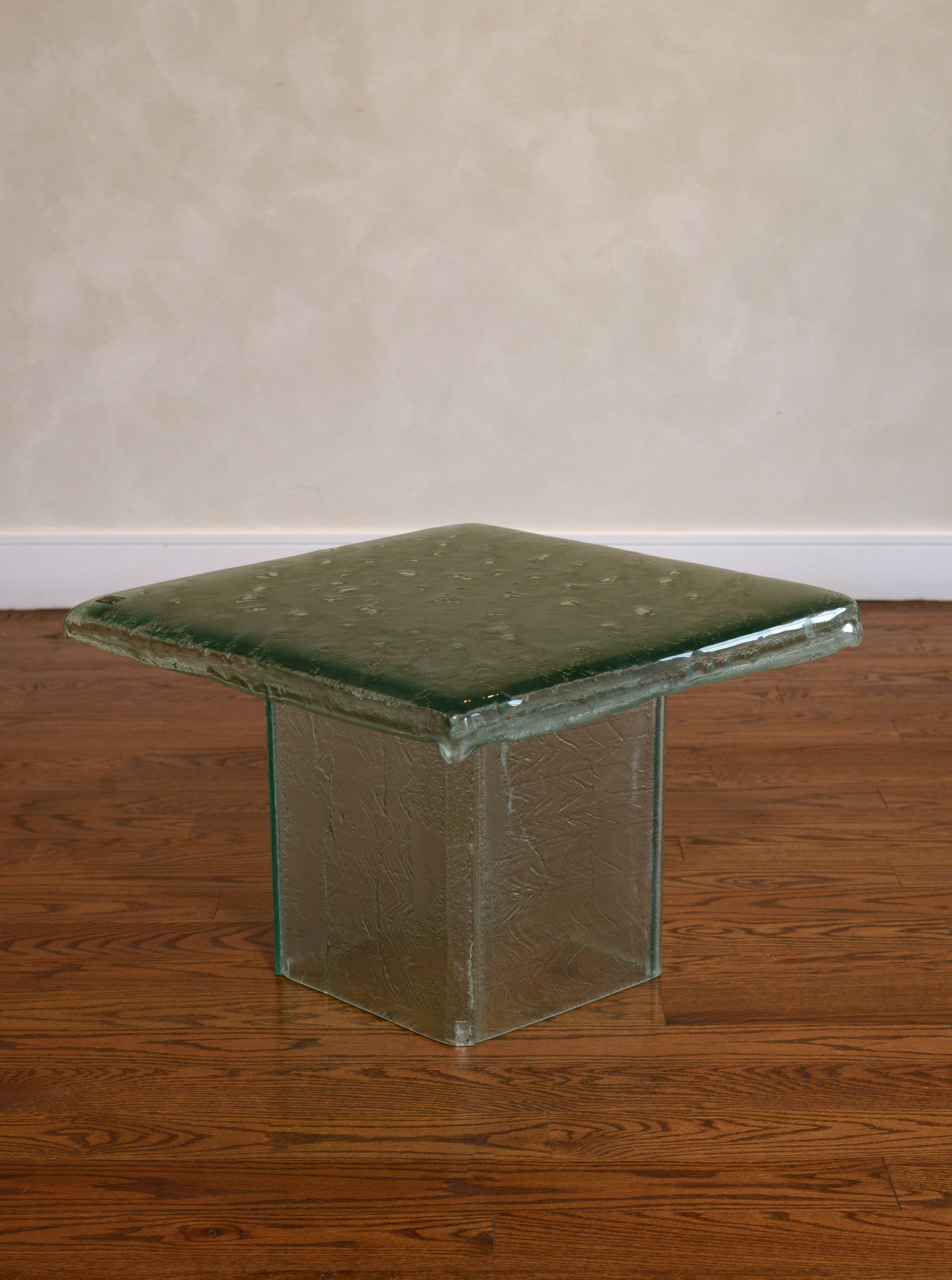 Melting Glass Side Table (small)